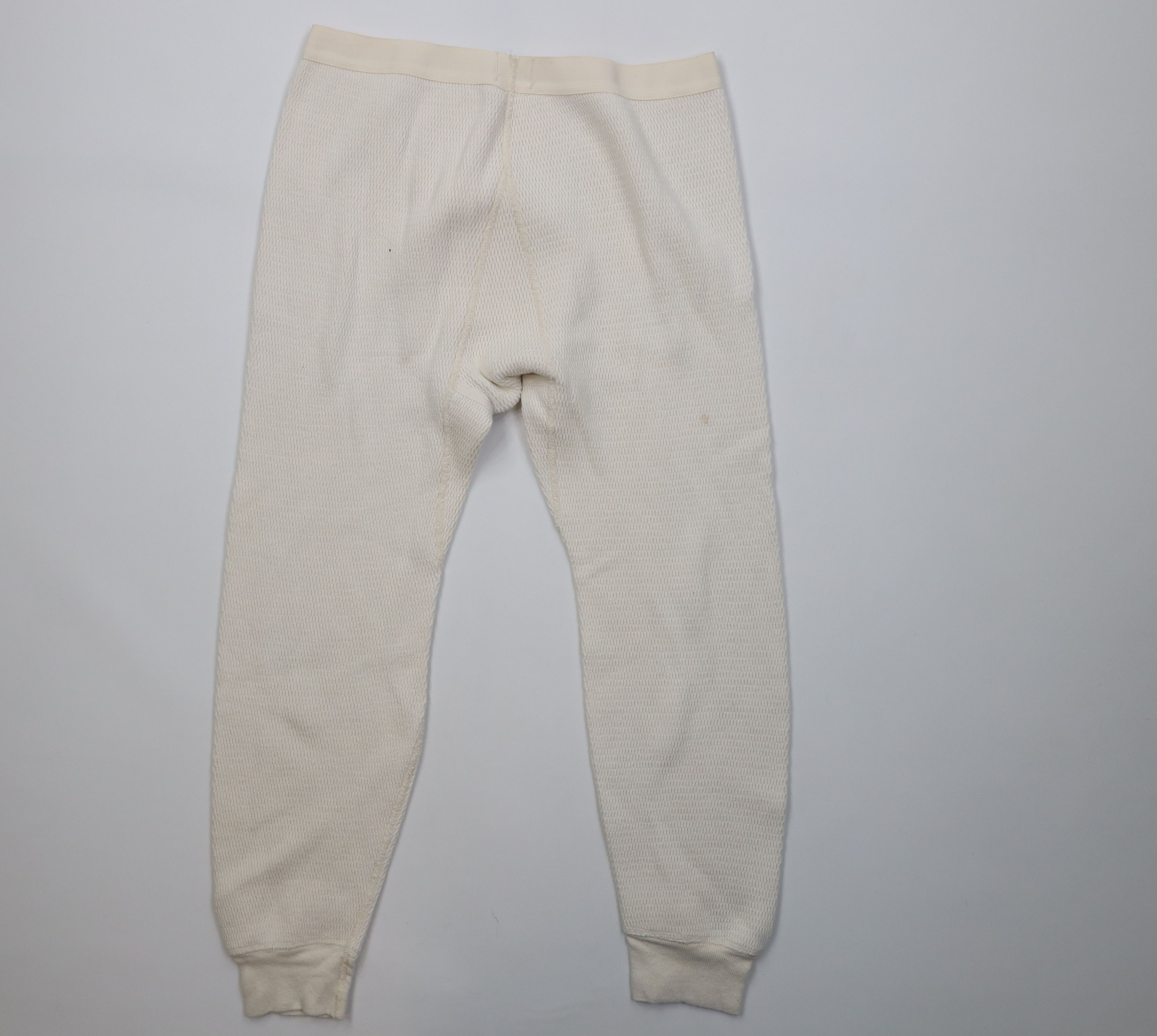 Vintage Vintage 70s Streetwear Thermal Waffle Knit Joggers Pants USA Size US 36 / EU 52 - 9 Thumbnail