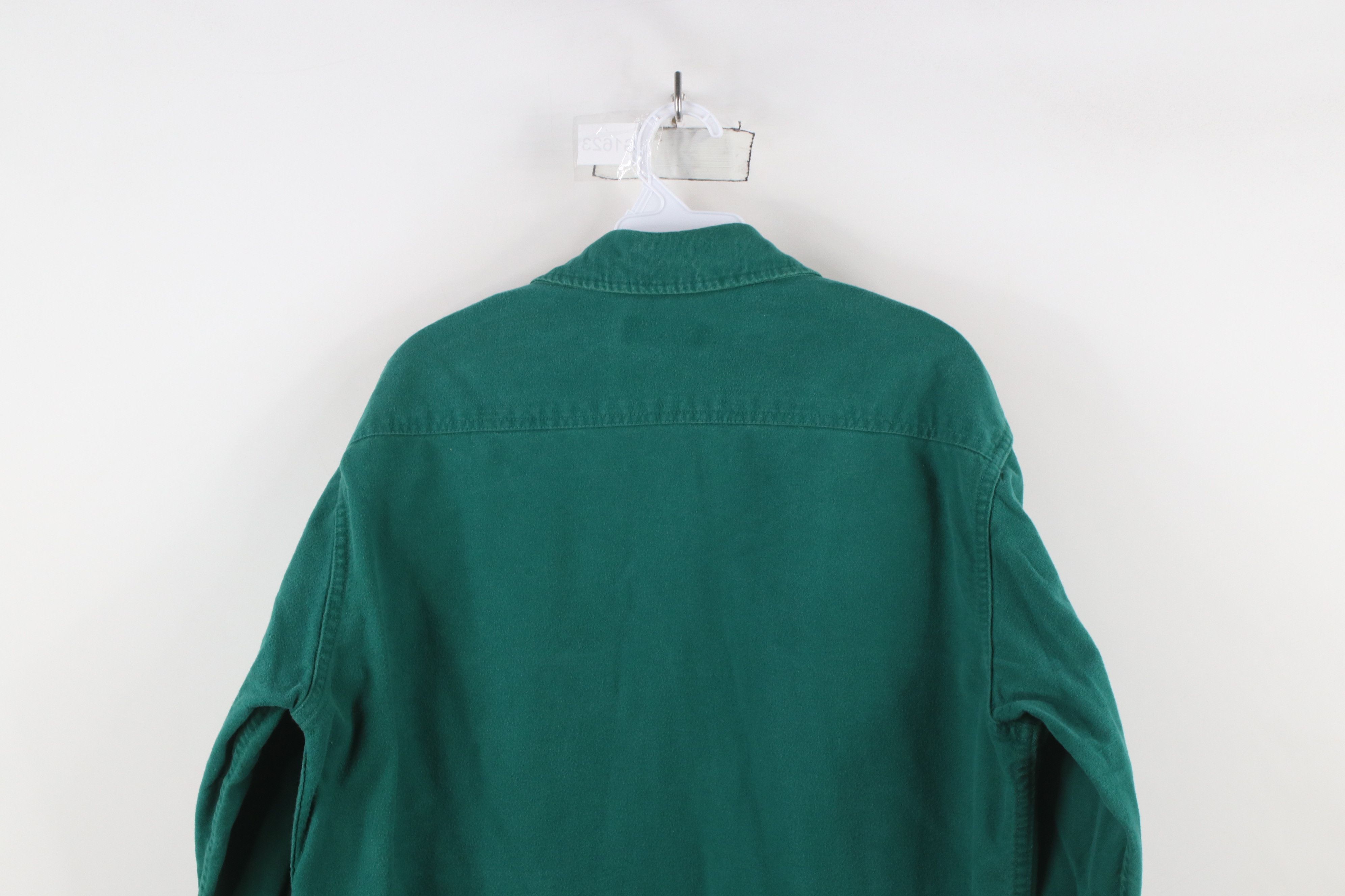 Vintage Vintage 70s Streetwear Chamois Cloth Button Shirt Green USA Size US L / EU 52-54 / 3 - 9 Thumbnail