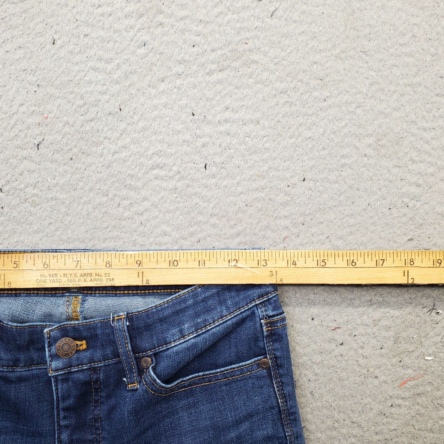 Talbots Talbots Straight Jeans Women 2 Blue Denim Stretch Whiskered Five-Pocket Jeans 5-Pocket Design Size 2 Women Blue Denim Talbots Straight Jeans Women 2 Size 26" / US 2 / IT 38 - 6 Thumbnail