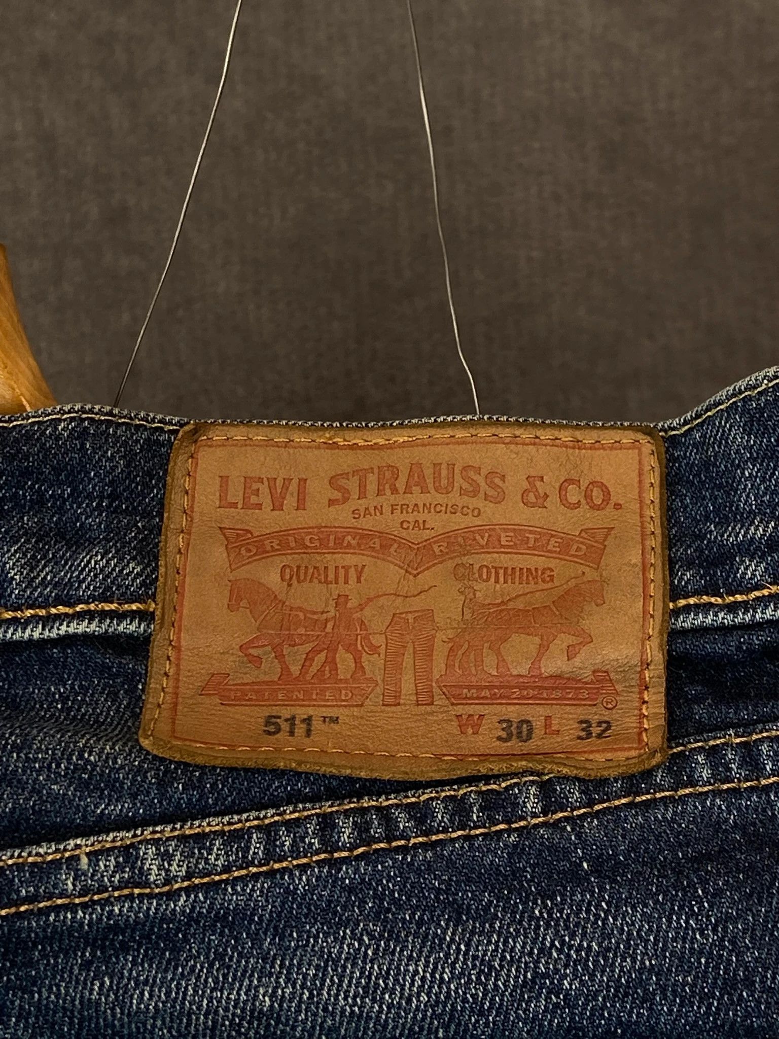 Levi's Levis Blue Denim / Clean Straight American Classic (M) Size US 34 / EU 50 - 6 Thumbnail