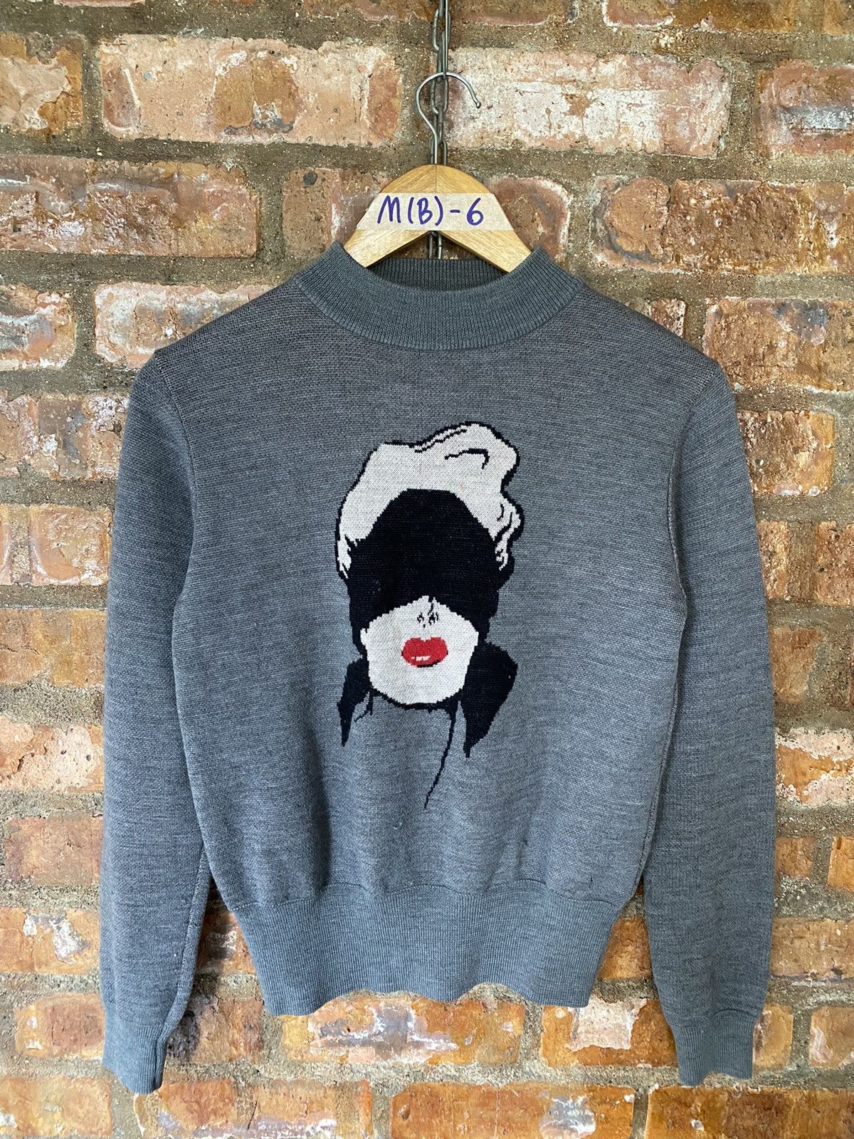 G.V.G.V. × Japanese Brand × Lad Musician AW13 G.V.G.V Japan girl blindfold Jacquard marilyn monroe Size S / US 4 / IT 40 - 2 Thumbnail