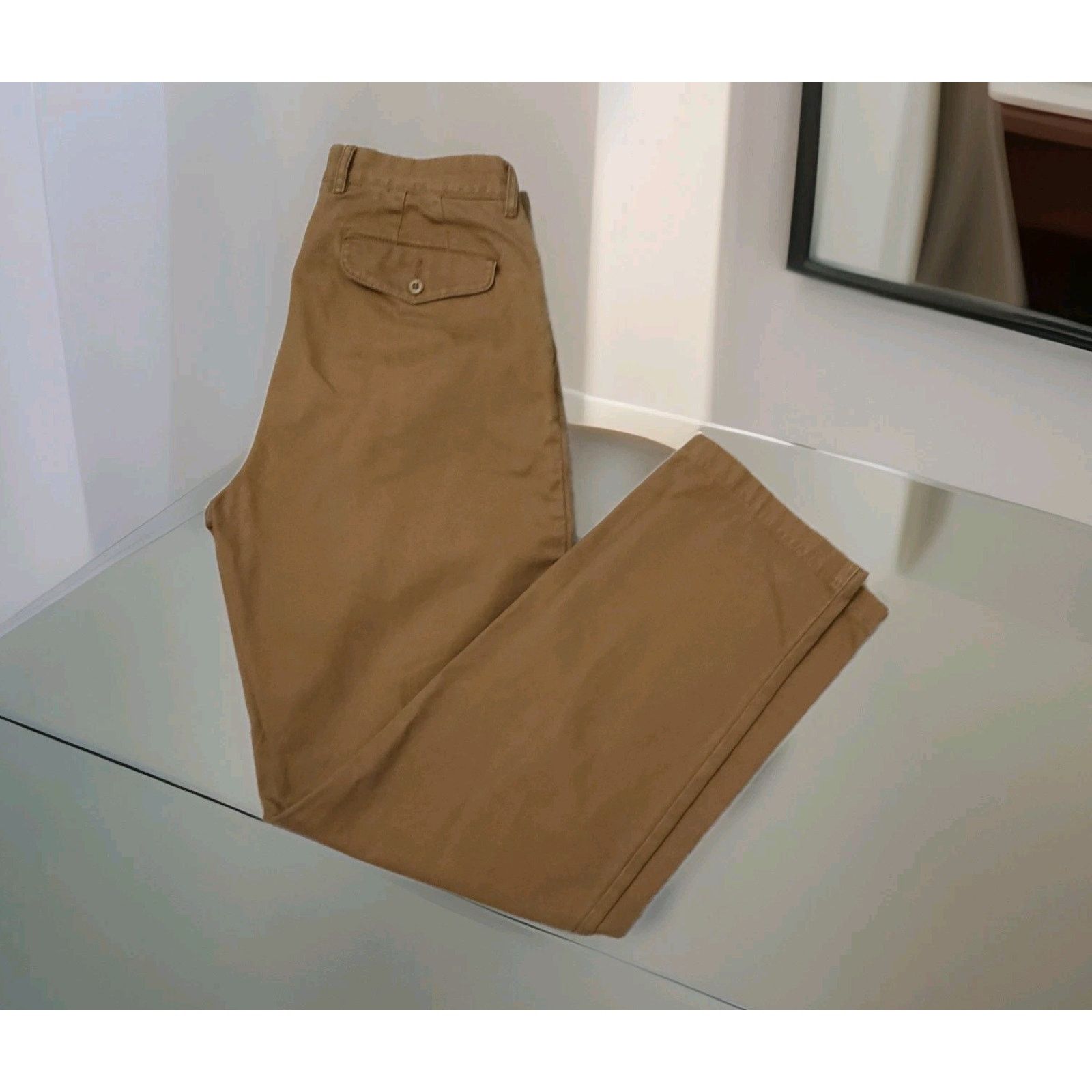 J.Crew J.Crew Pleated Relaxed Cotton Canvas Trouser Pants Recycled Size US 29 - 3 Thumbnail