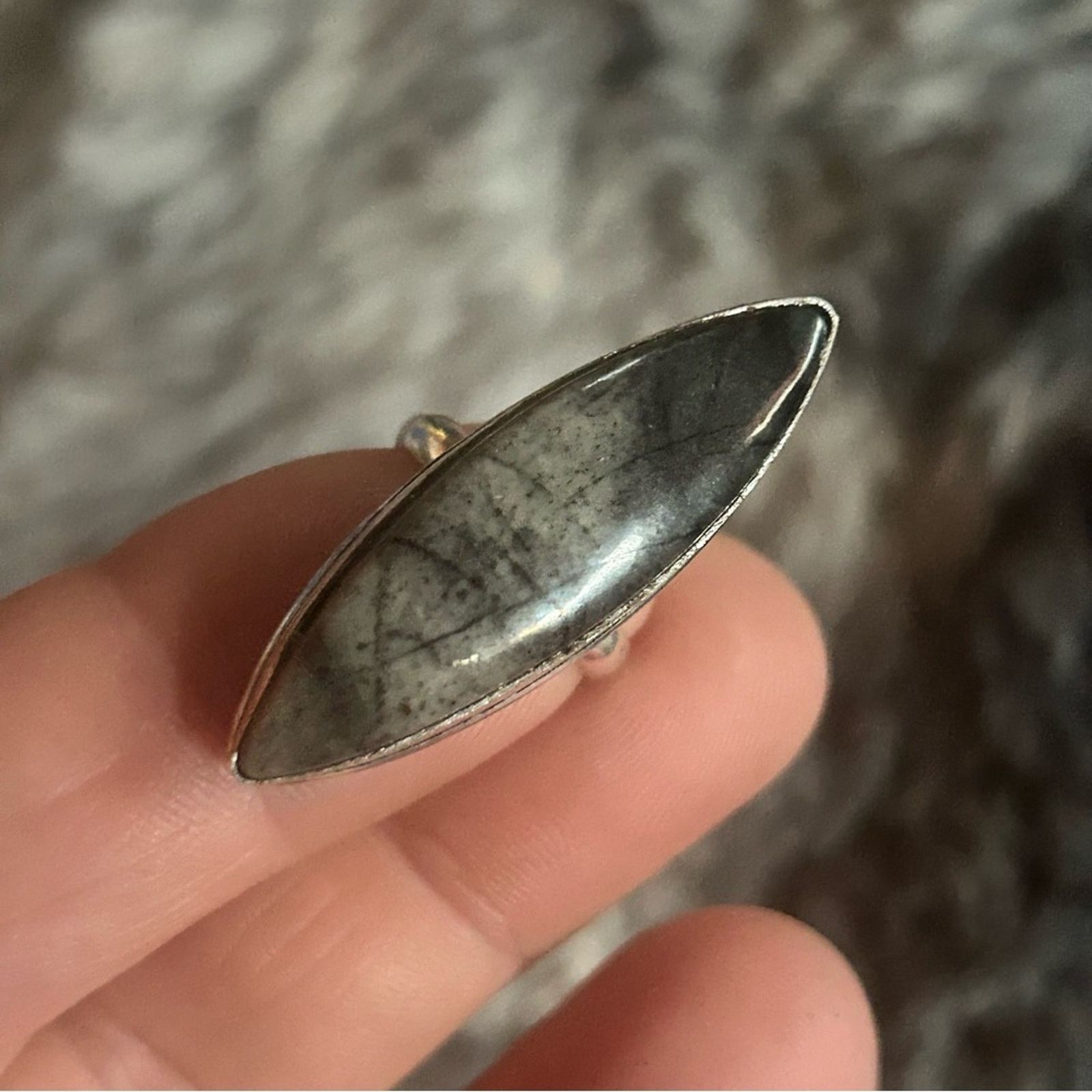 Other Handcrafted marquis genuine Picasso stone ring NIB Size ONE SIZE - 7 Thumbnail