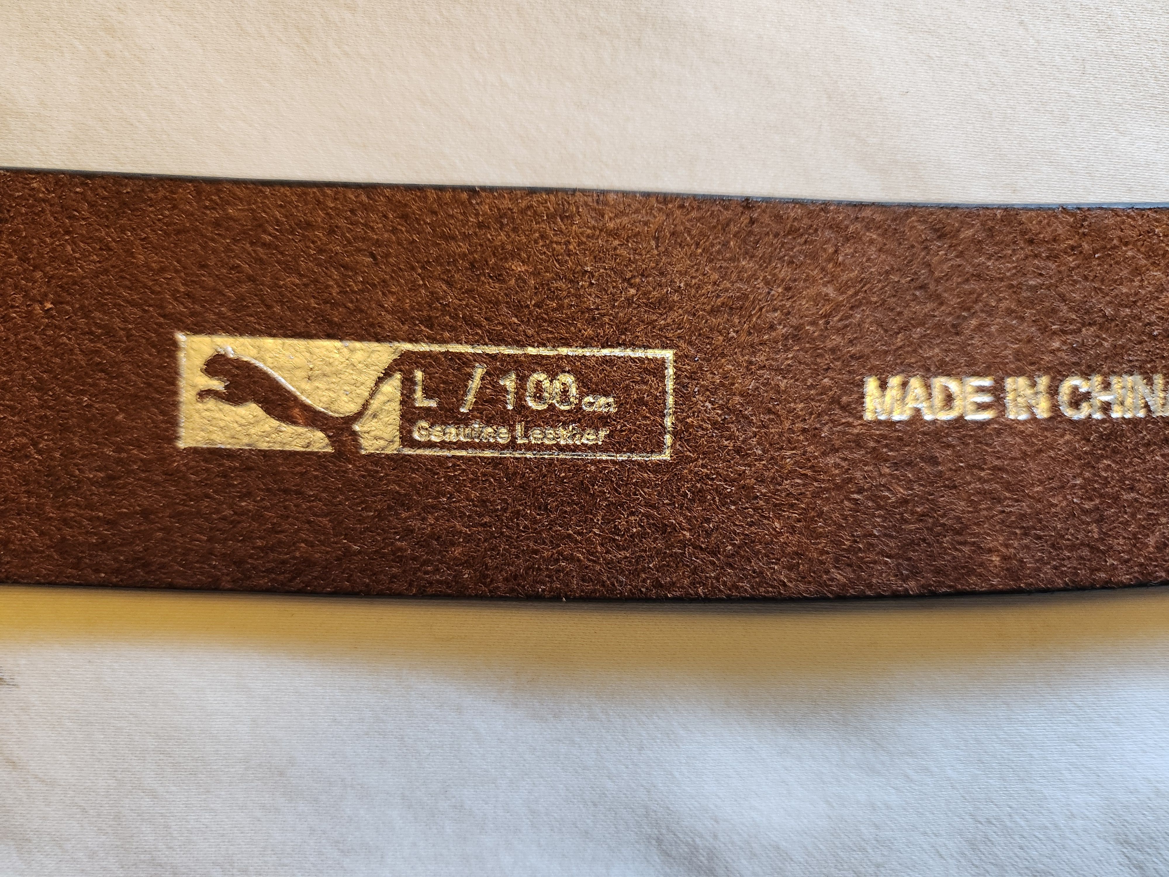 Puma NWOT 100% Leather Black Leather Golf Belt Size 36 - 3 Thumbnail