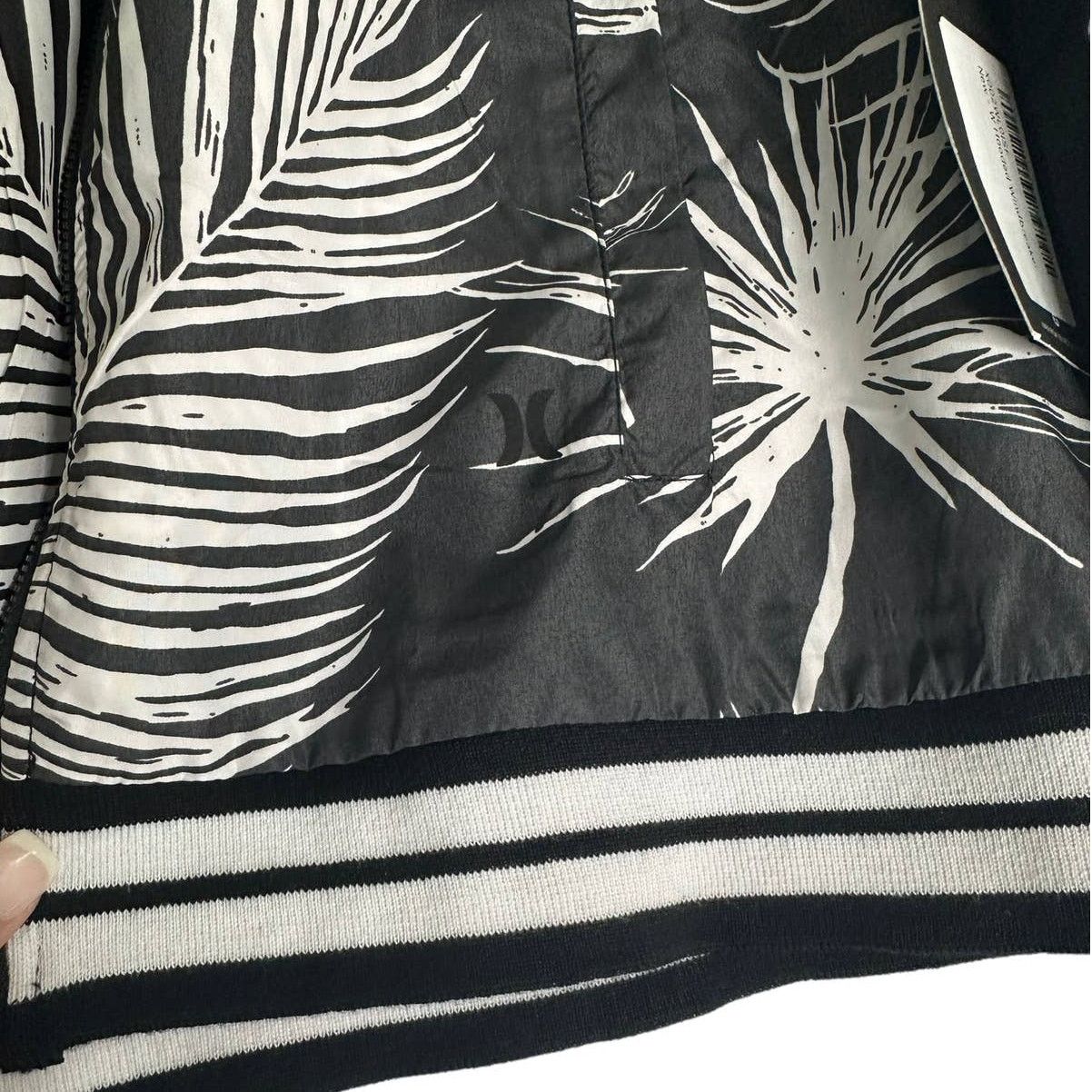 Hurley Hurley Hooded Full-Zip Windbreaker Jacket Palms XS Size XS / US 0-2 / IT 36-38 - 3 Thumbnail
