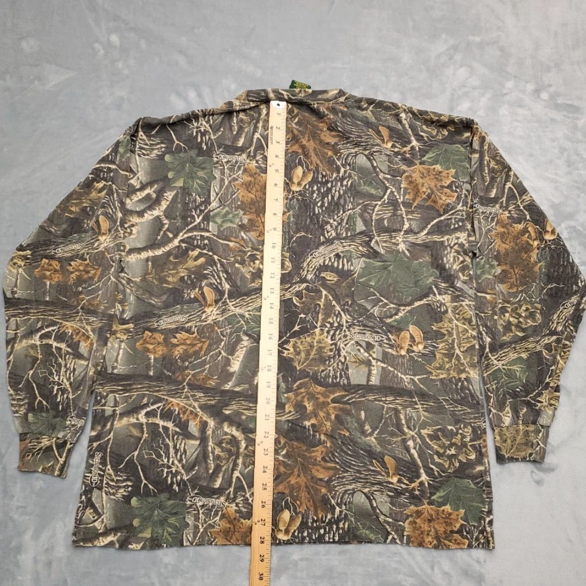 Vintage Vintage Cabelas Camouflage Shirt Mens XL Green Long Sleeve Camouflage Seclusion 3D Y2K Crew Neck Cotton Jersey Outdoor 2000s Mens Size US XL / EU 56 / 4 - 7 Thumbnail
