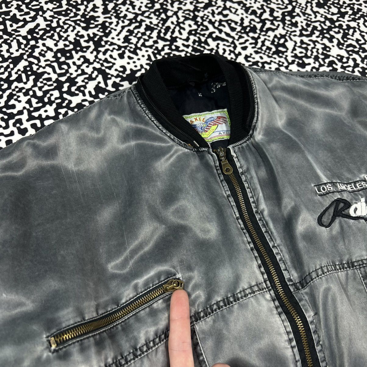 NFL Vintage 90s NFL Raiders LA Bomber Jacket Retro USA Style Size US M / EU 48-50 / 2 - 17 Thumbnail
