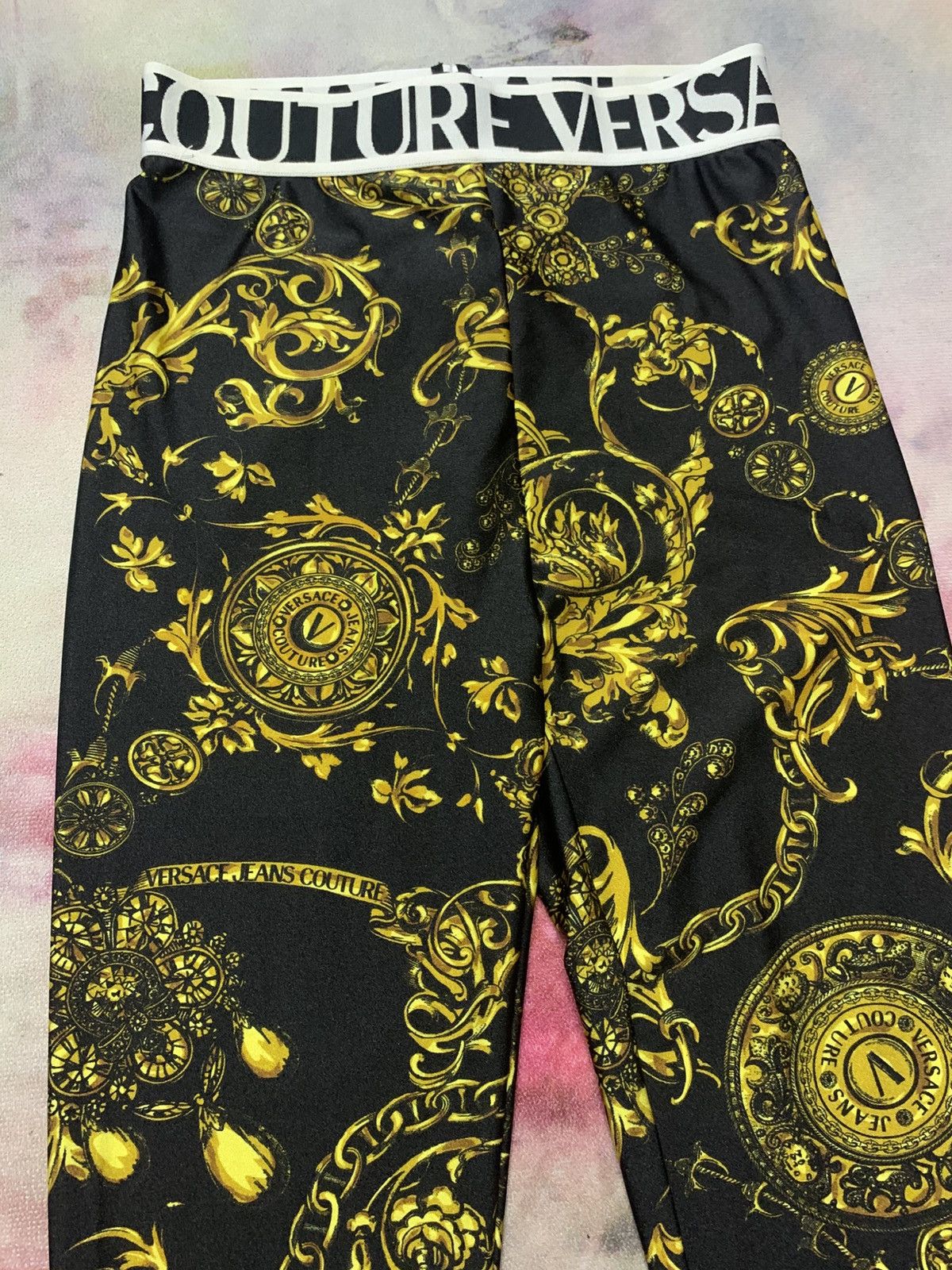 Versace Jeans Couture Versace Jeans Couture Baroque Legging Pants Size 27" / US 4 / IT 40 - 3 Thumbnail