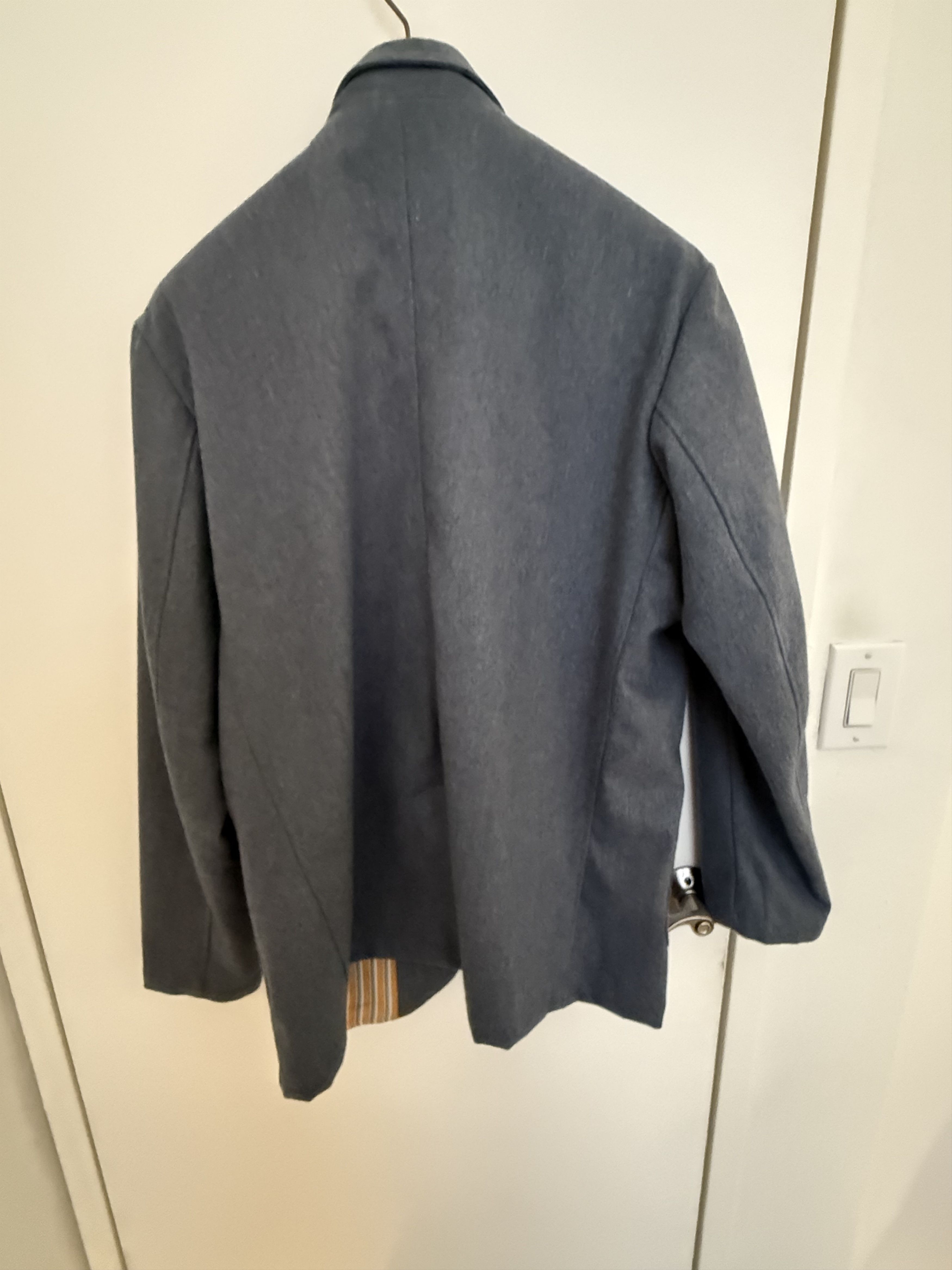 18 East 18 East Osman Jacket, Cadet Blue Handwoven Wool, L Size US XL / EU 56 / 4 - 2 Thumbnail