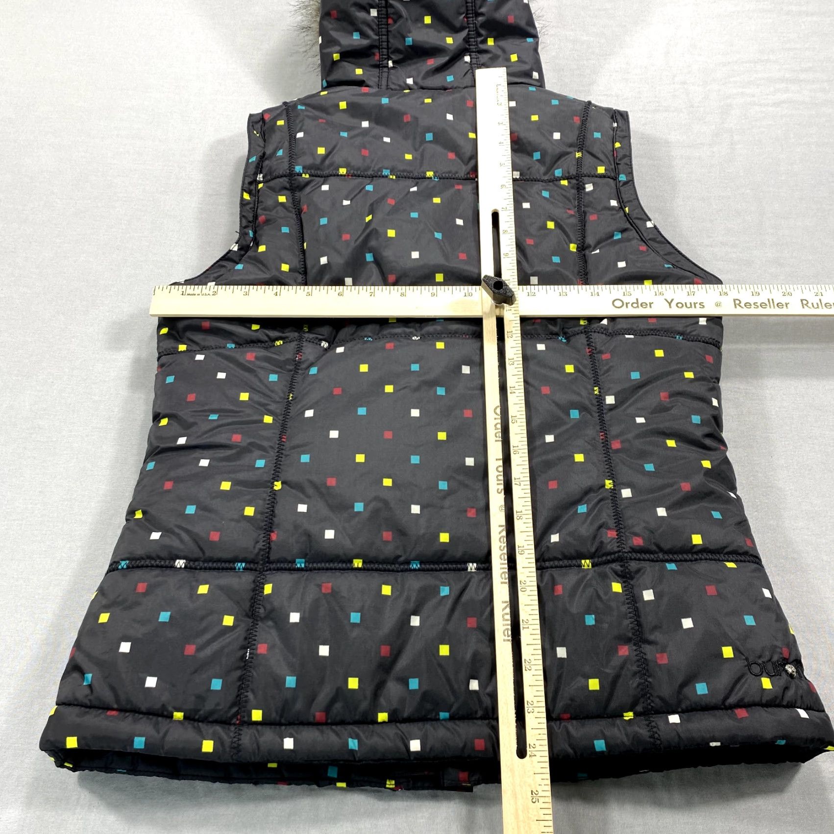 Burton Burton Women's Vest Jacket Nylon Black Mid-Length Hooded Zip Pockets Winter All Seasons Polka Dot Size S / US 4 / IT 40 - 7 Thumbnail