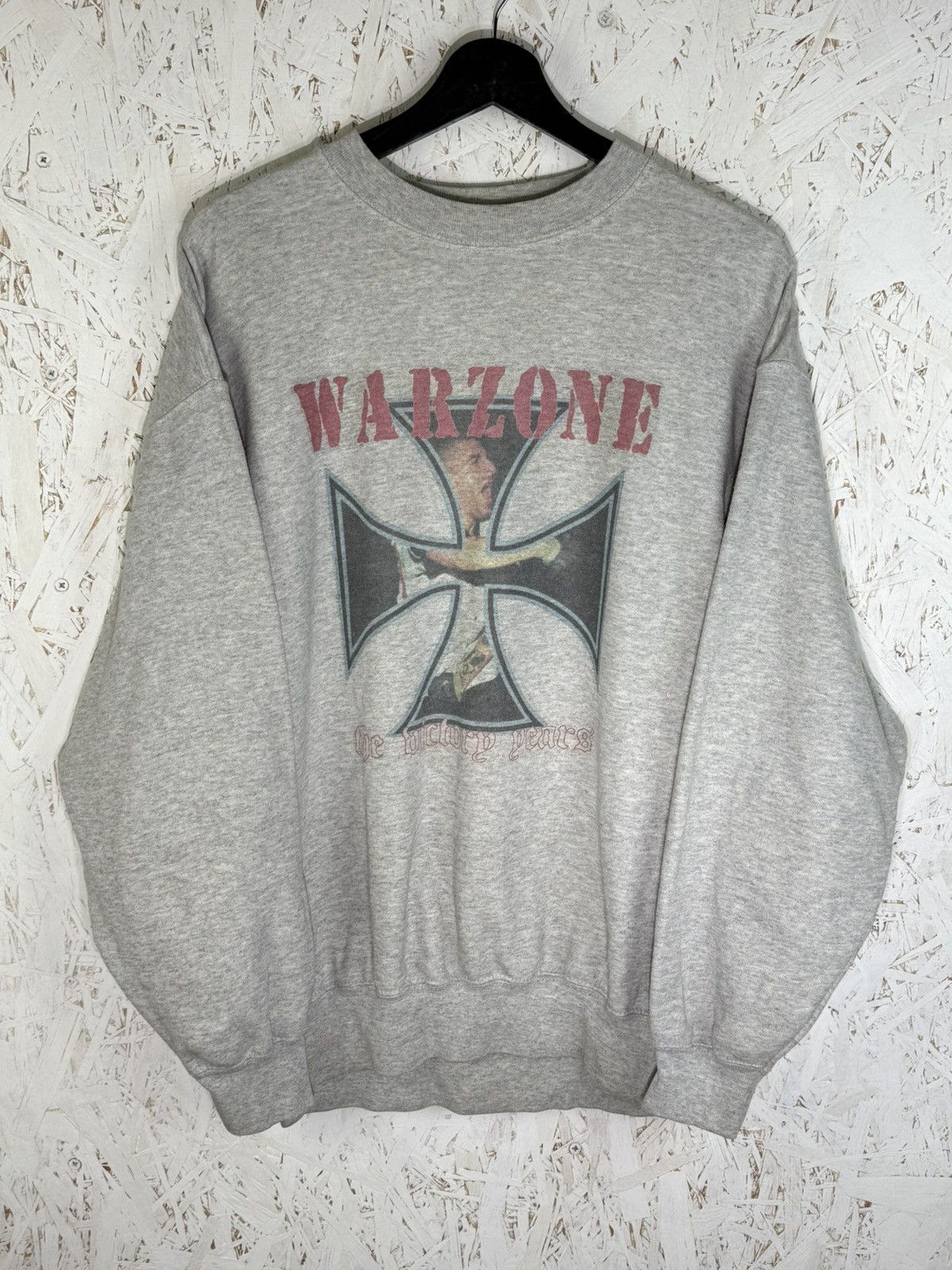 Vintage Warzone The Victory Years NYHC Hardcore Sweatshirt L