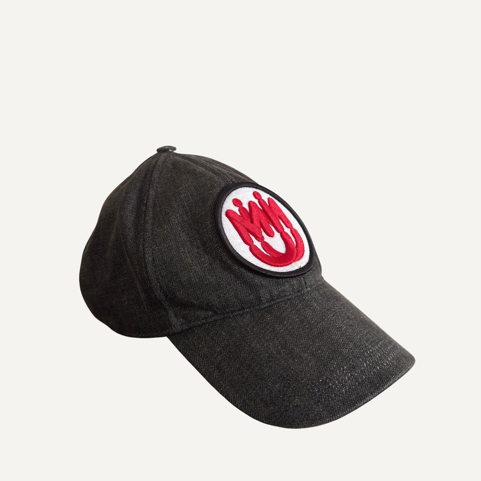 Miu Miu Size S - Miu Miu Unisex Cotton Denim Stacked Logo Cap Italy Size ONE SIZE - 1 Thumbnail
