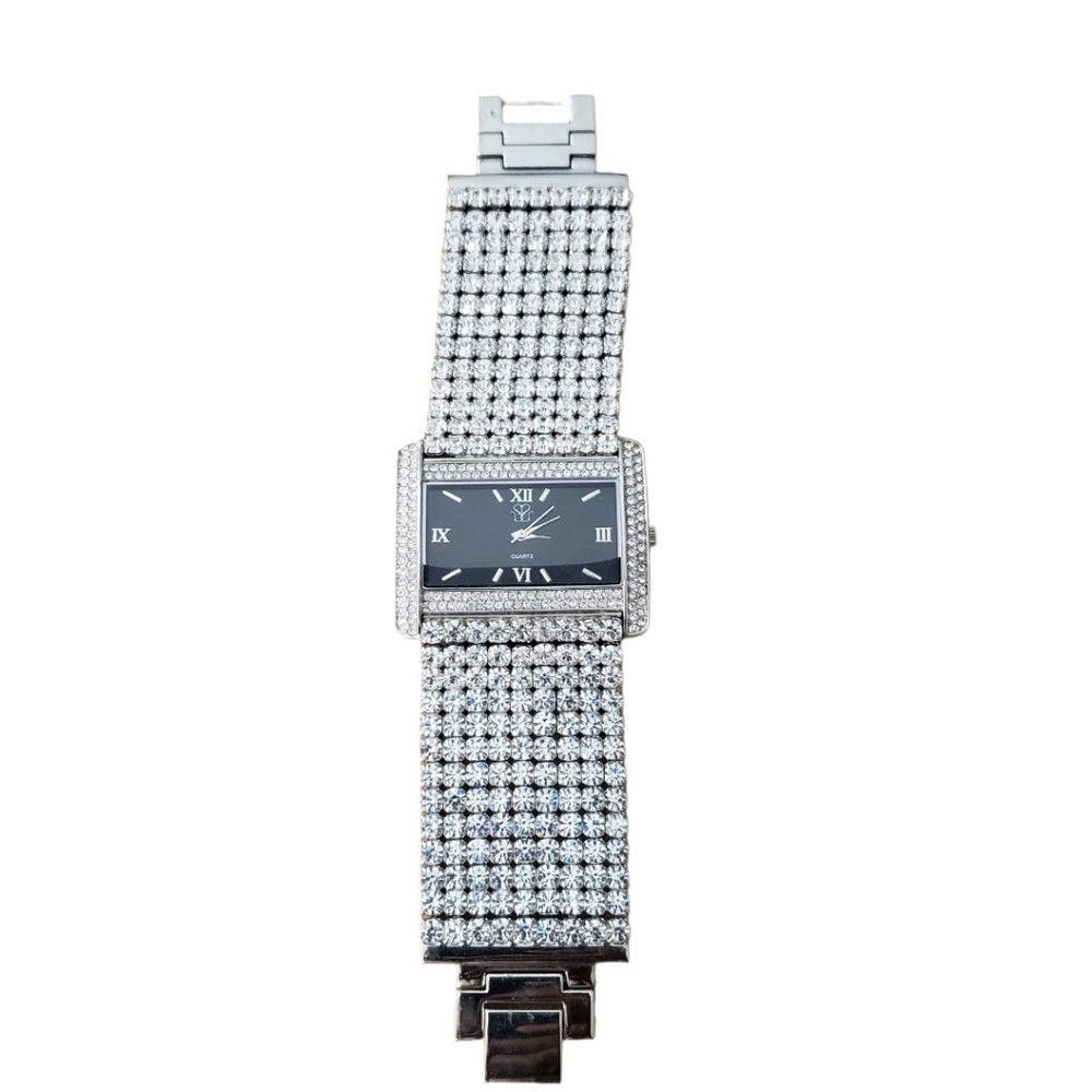 Designer Suzanne Somers Vintage Rhinestone & Silver Watch Size ONE SIZE - 1 Thumbnail
