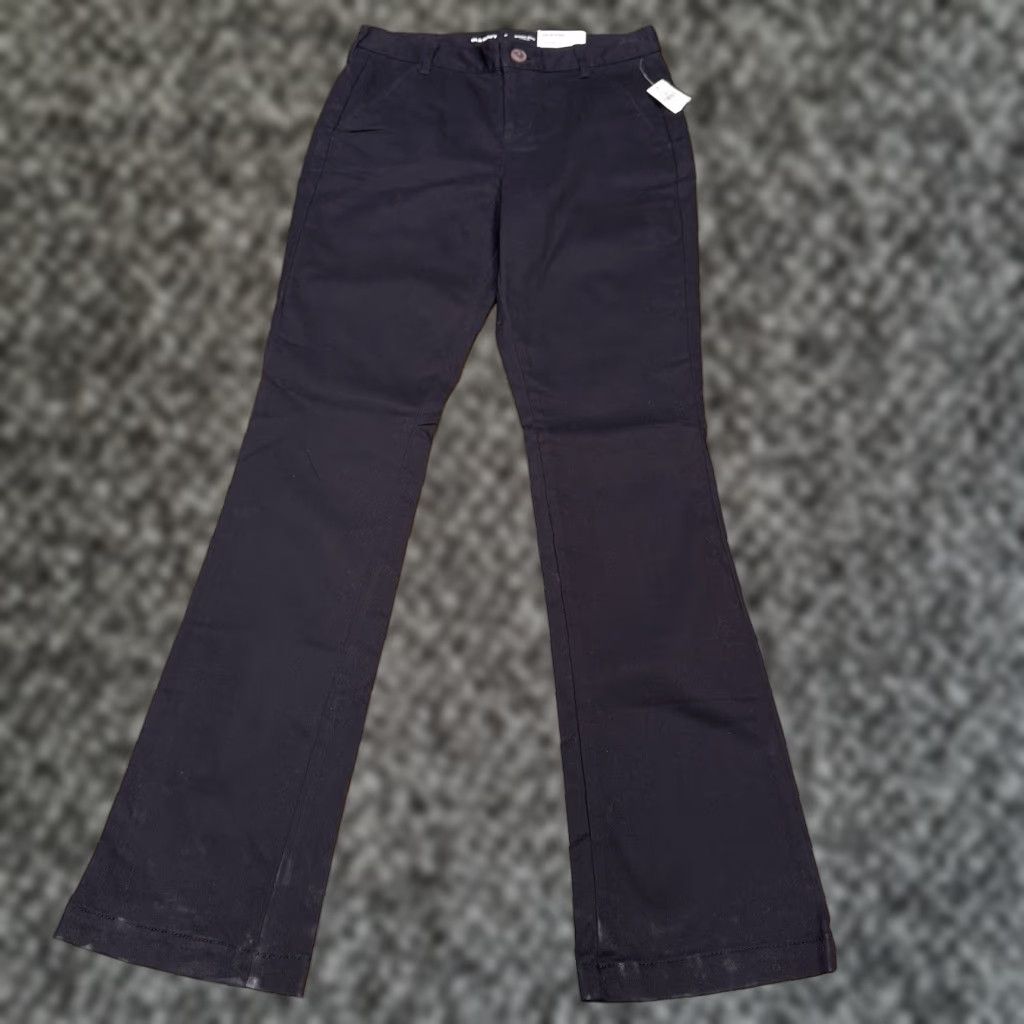 Old Navy Old Navy Bootcut Pants Womens 0 Black Mid Rise Stretch New Size 25" / US 0 / IT 36 - 1 Thumbnail