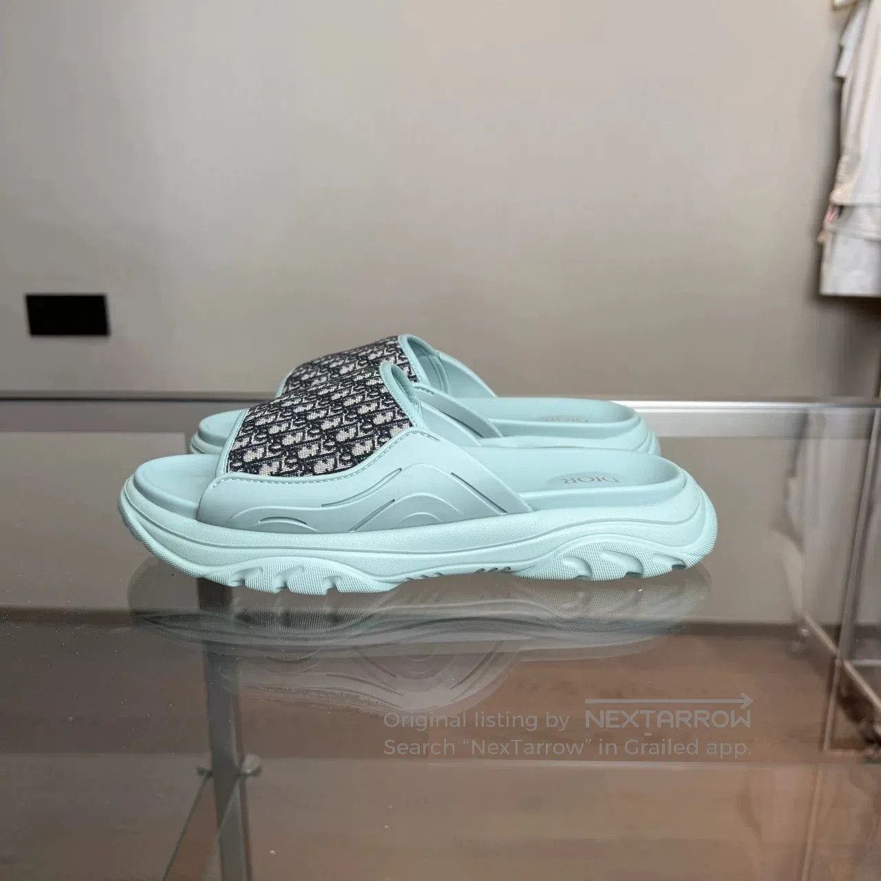 Dior Dior Monogram Print Slippers. Size US 8 / EU 41 - 3 Thumbnail