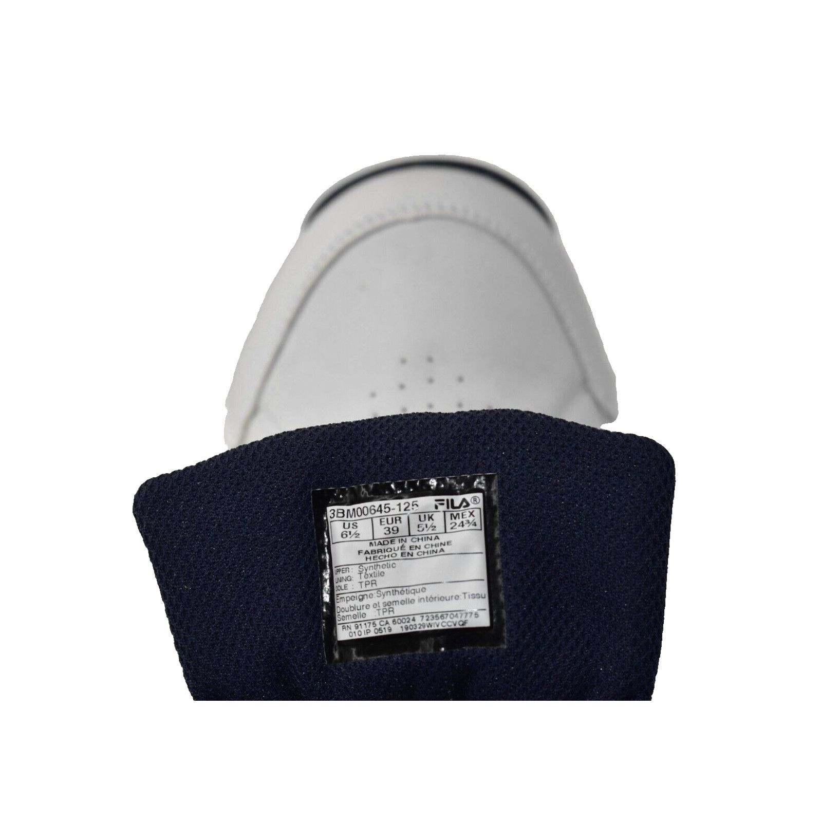 Fila NEW FILA Boys DLS Foam White Slam Shoes 3BM00645-125 Sz 6.5 Size US 6.5 / EU 39-40 - 6 Thumbnail