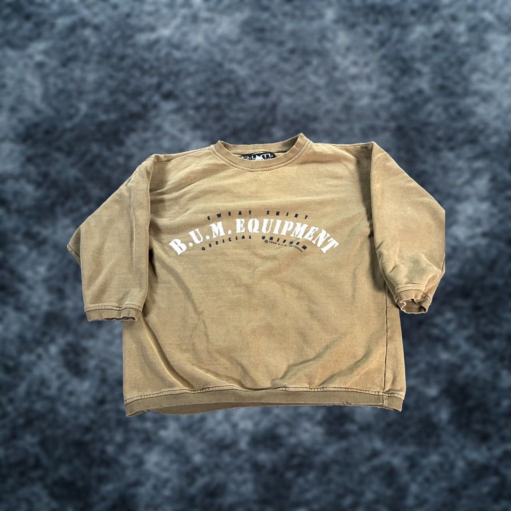 Vintage VINTAGE Bum Sweatshirt Men M Brown Pullover Sweatshirt Bum Equipment Sweatshirt Mens M Brown Pullover Sweatshirt Size US M / EU 48-50 / 2 - 1 Thumbnail