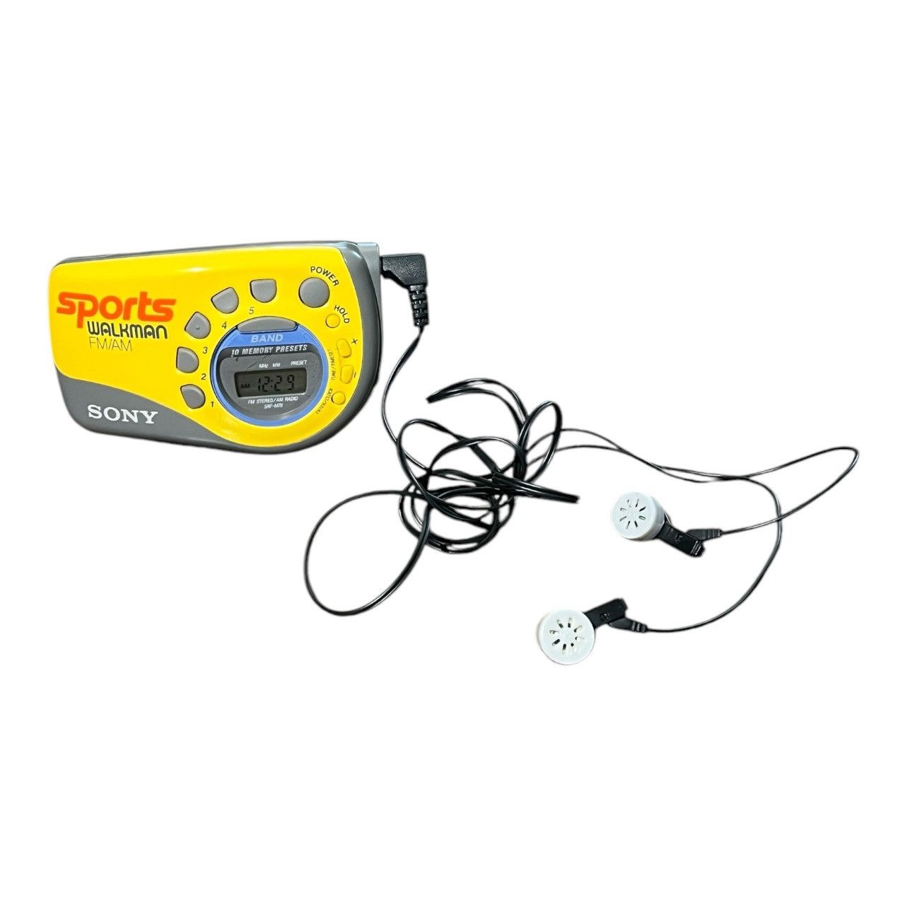 Sony × Vintage Vintage Sony Walkman Sports Radio Yellow Digital AM FM Size ONE SIZE - 1 Thumbnail
