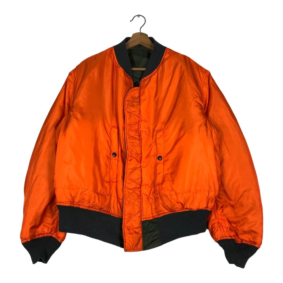 Alpha Industries 🔥VTG REVERSIBLE BOMBER JACKET MA-1 ALPHA INDUSTRIES USA Size US XL / EU 56 / 4 - 17 Thumbnail