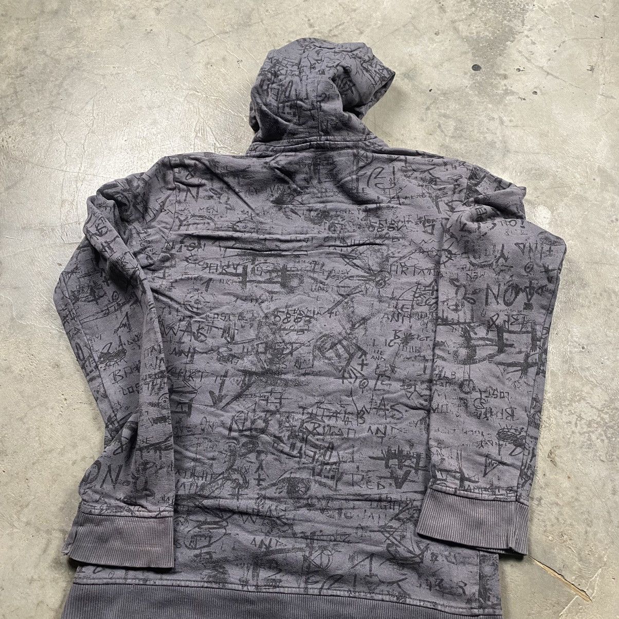Benetton × If Six Was Nine × Le Grande Bleu (L.G.B.) y2k Benetton Wording Poem Fullprint Zip Up Size US S / EU 44-46 / 1 - 7 Thumbnail