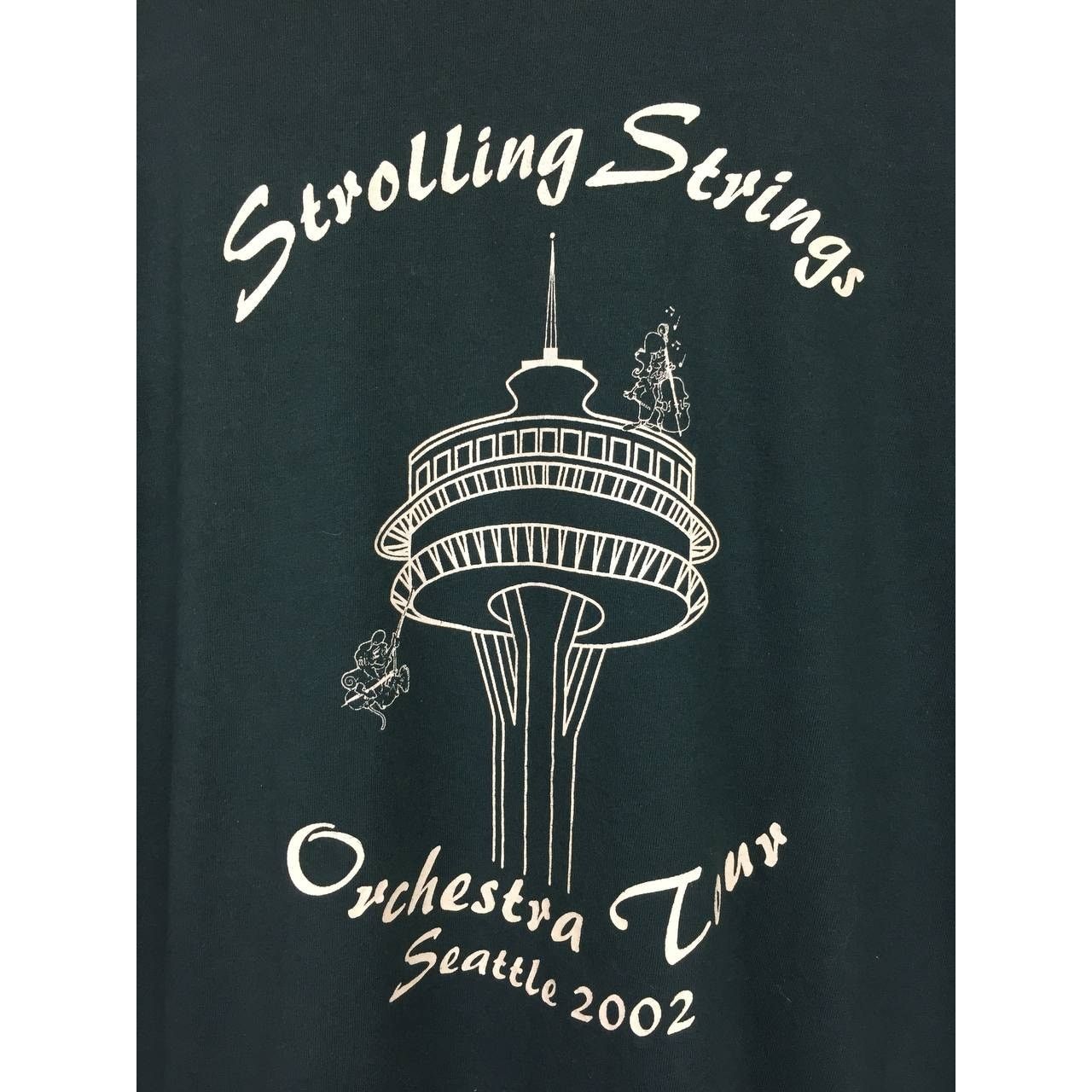 Gildan × Vintage Vtg 50/50 Strolling Strings Orchestra Tour Seattle 2002 Tee Size US L / EU 52-54 / 3 - 4 Thumbnail