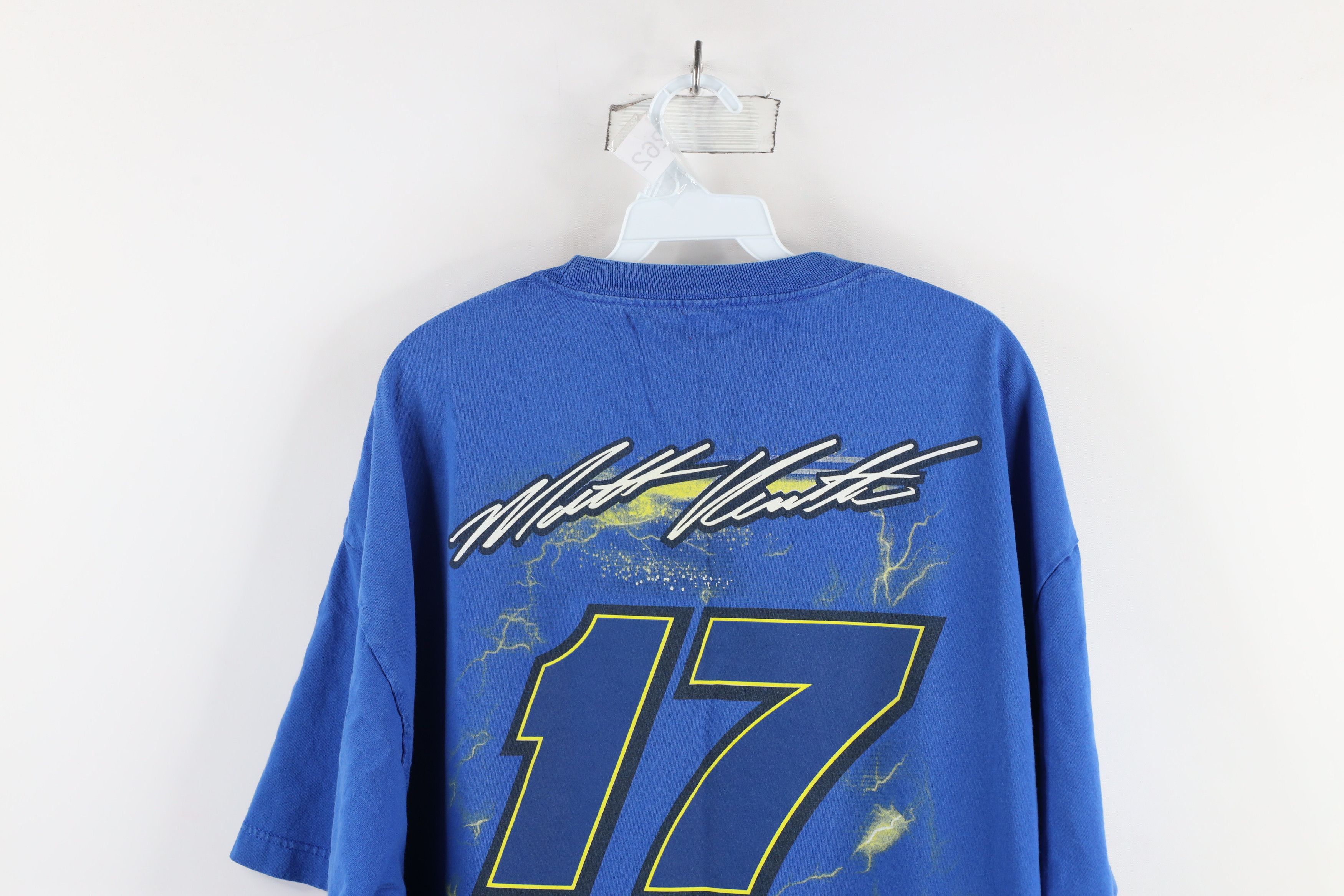 Vintage Vintage NASCAR Roush Fenway Racing Matt Kenseth T-Shirt Blue Size US XXL / EU 58 / 5 - 12 Thumbnail