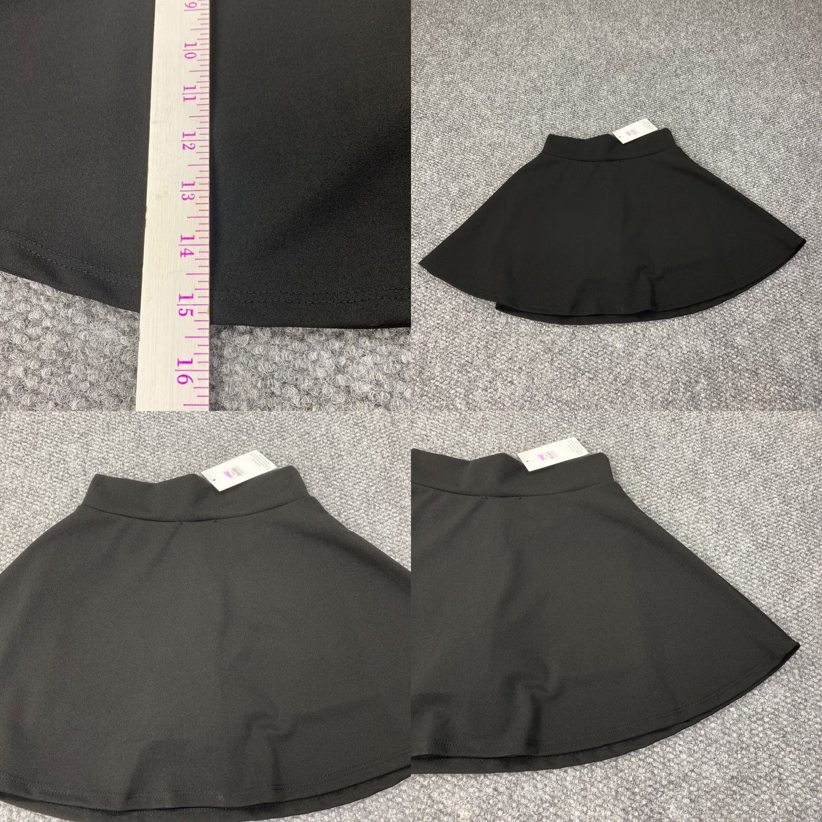 Vintage Heimish USA Womens Skort S Black Mini Stretch Built-In Shorts Sports Size 22" - 8 Thumbnail
