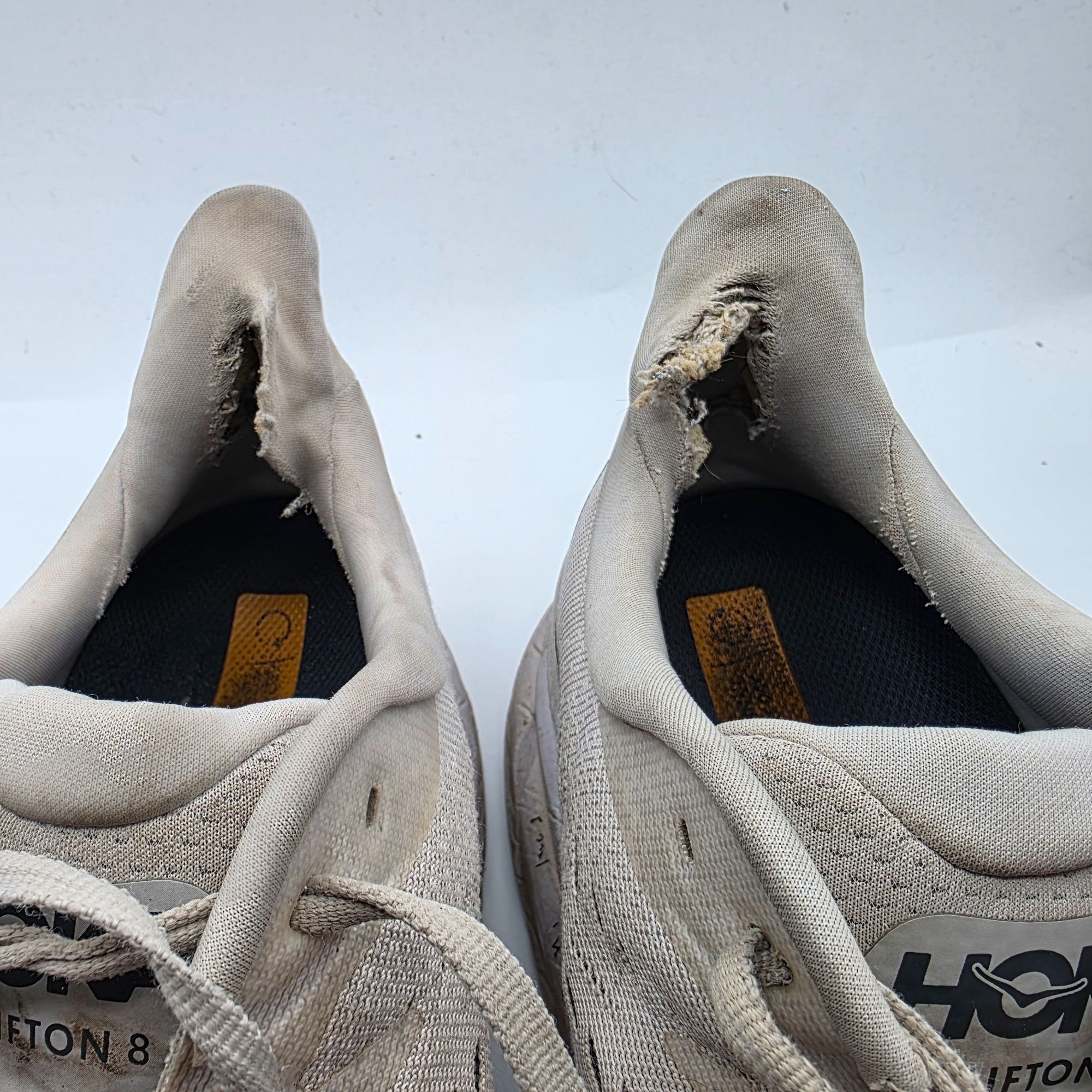 Hoka Hoka One One Clifton 8 Mens Size 12.5 White Athletic Shoes R Size US 12.5 / EU 45-46 - 6 Thumbnail