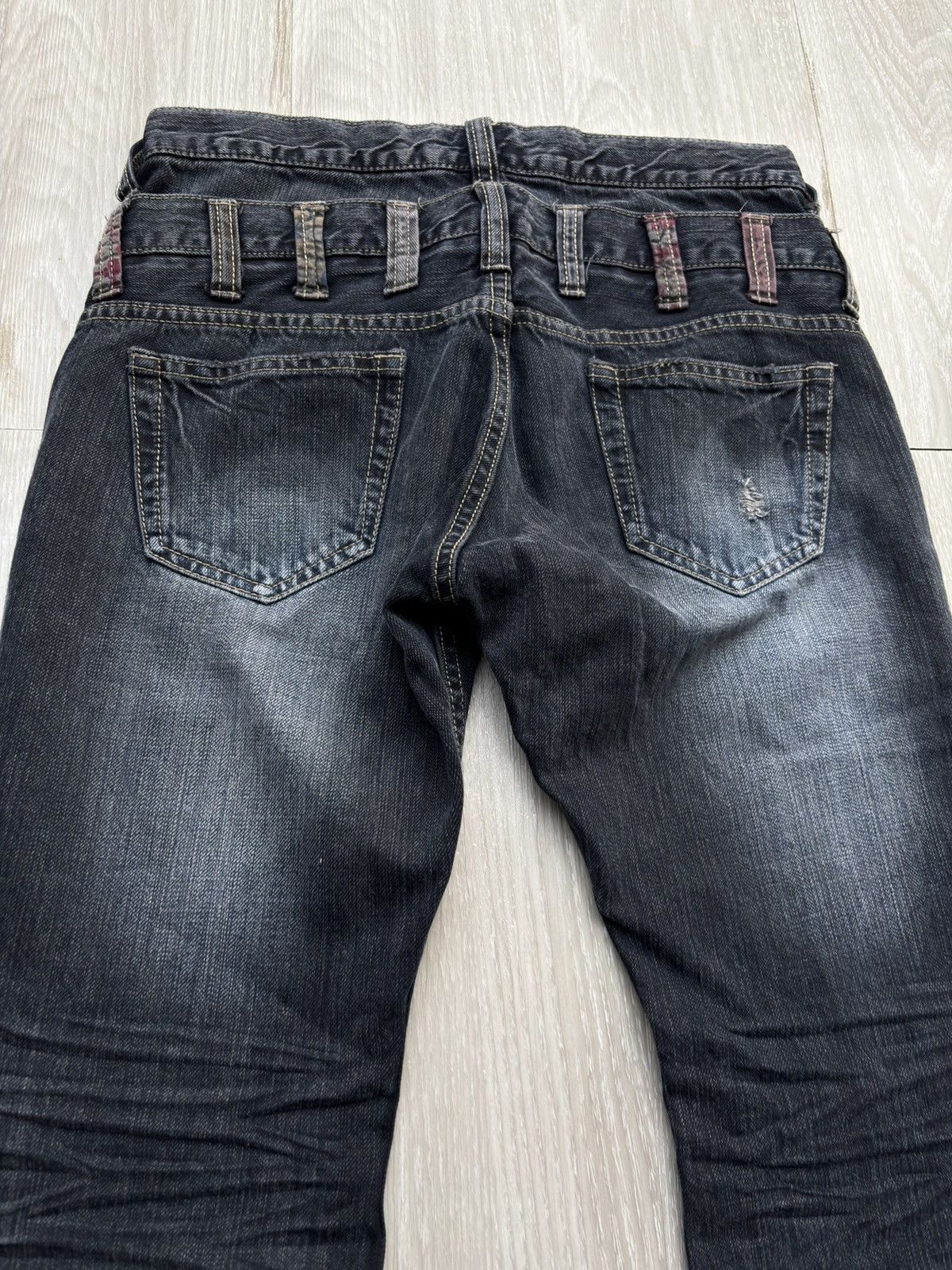 Japanese Brand ORIRIN double waist flare jeans Size US 27 - 7 Thumbnail