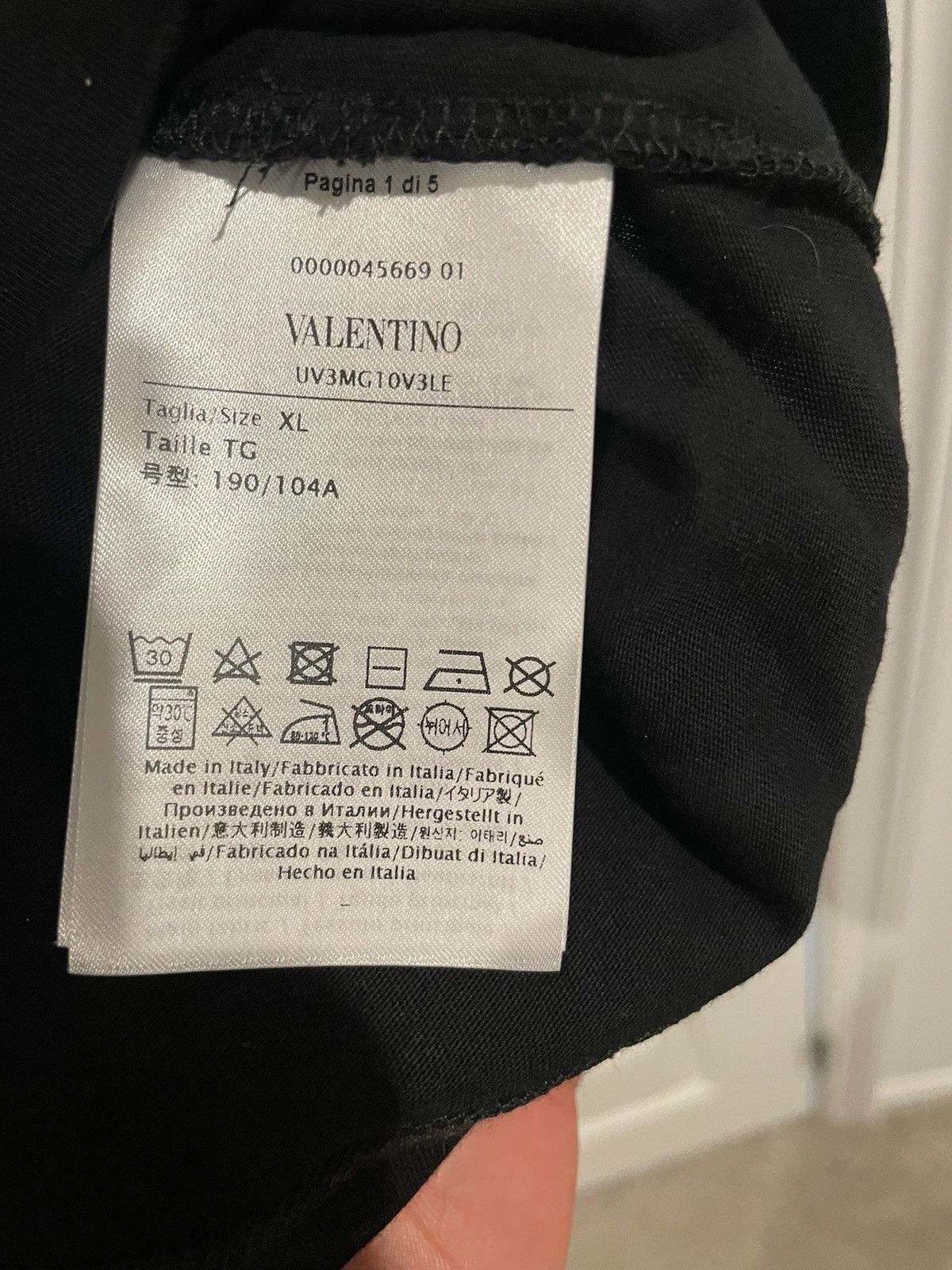 Valentino Valentino Logo T Shirt Size US XL / EU 56 / 4 - 4 Thumbnail