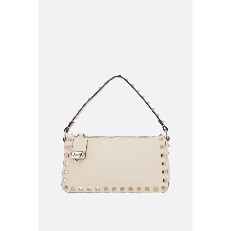 Valentino VALENTINO GARAVANI Rockstud Small Light Ivory Shoulder Bag N Size ONE SIZE - 1 Thumbnail
