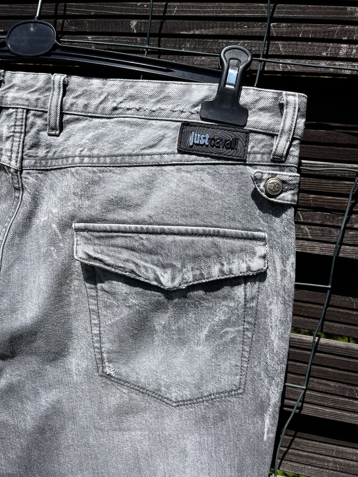 Just Cavalli × Roberto Cavalli 👖JUST CAVALLI LUXURY JEANS Y2K LOGO STREETWEAR ITALIAN DENIM Size US 36 / EU 52 - 2 Thumbnail