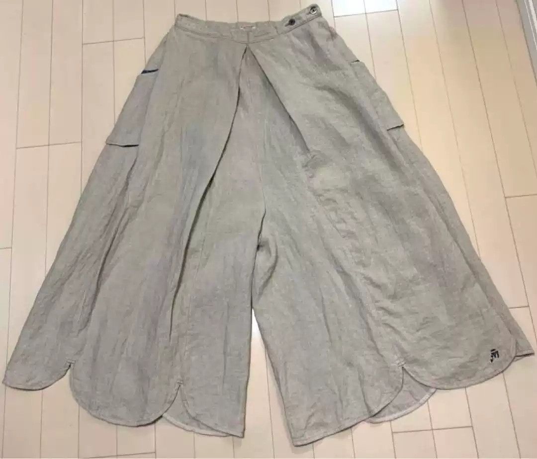 Kapital KAPITAL flower edge linen cotton casual pants Size US 30 / EU 46 - 1 Thumbnail