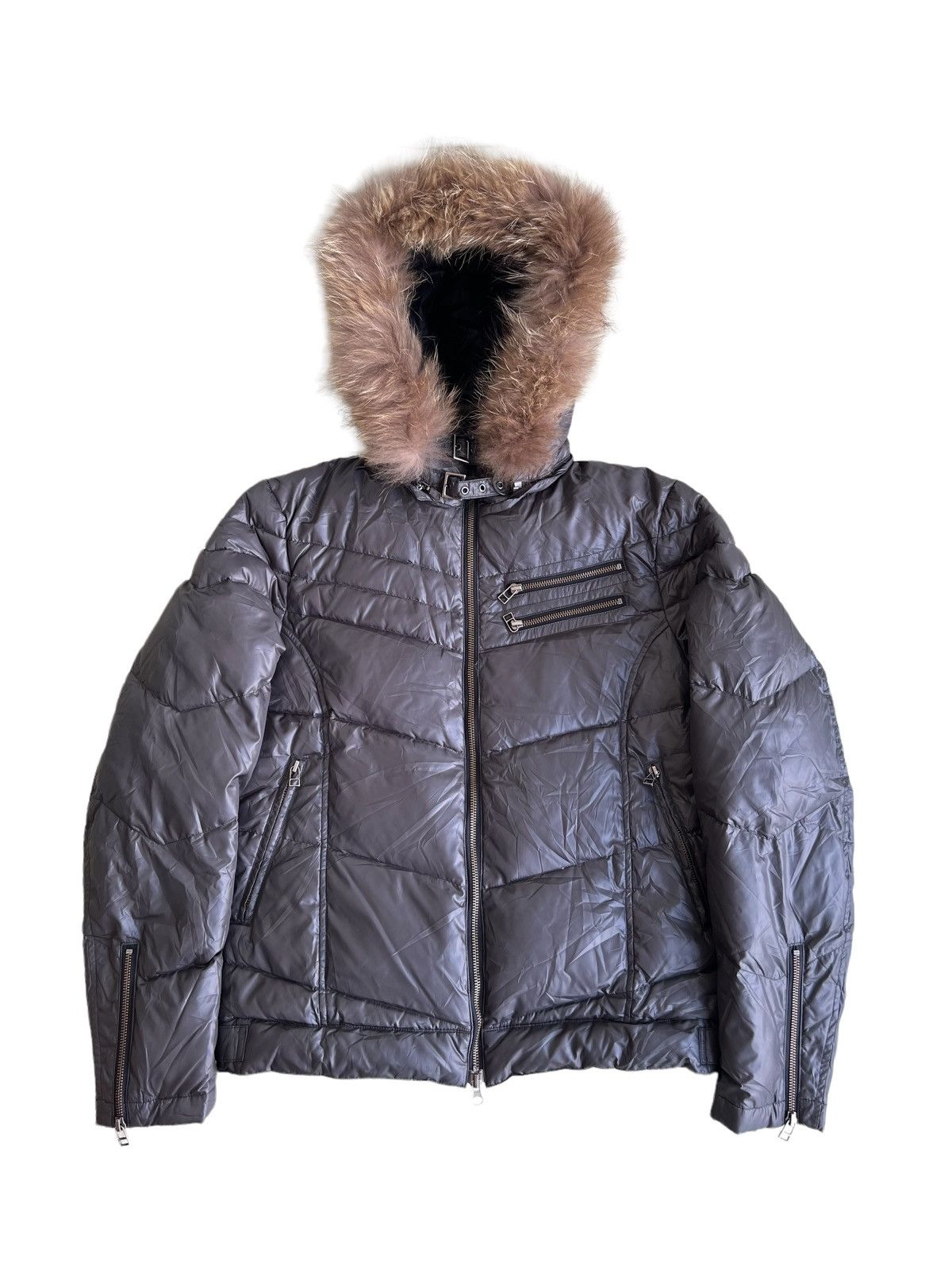 Yasuyuki Ishii 90s Racoon Fur Hoodie Eskimo Down Bomber Jacket Rupert 🇯🇵 Size US M / EU 48-50 / 2 - 1 Thumbnail