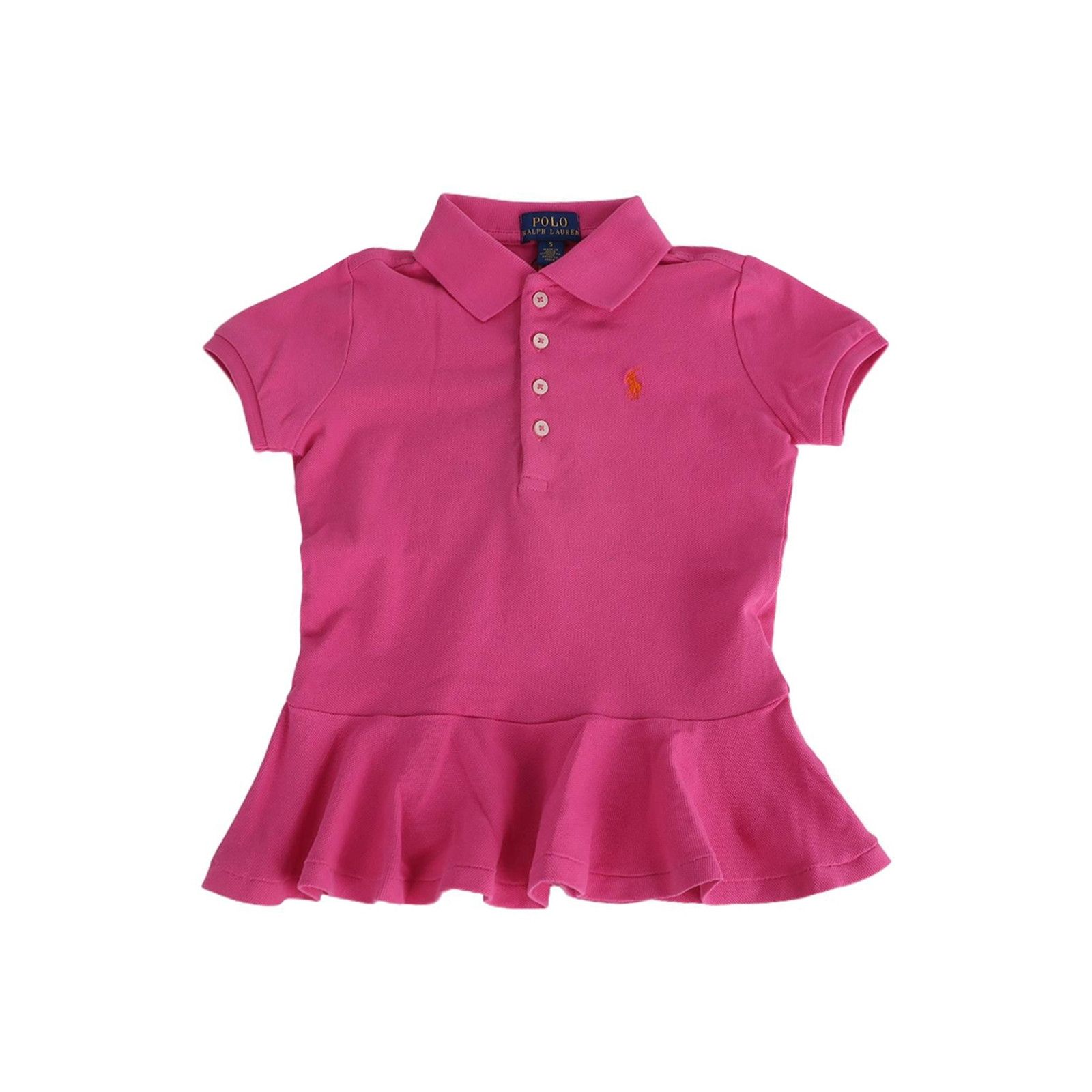 Polo Ralph Lauren Polo Ralph Lauren Pink Short-Sleeve Peplum Polo Size L / US 10 / IT 46 - 1 Thumbnail