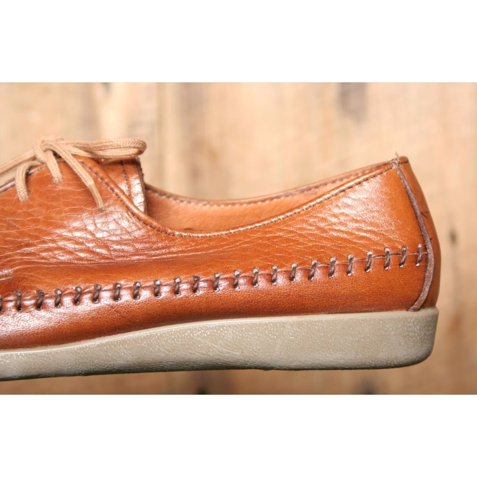 Vintage VINTAGE Dexter Classics Woven Brown Leather Lace Up Huaraches Women's 6.5 M Oxford Shoe Mens Womens Girls Boys Size US 7 / IT 37 - 7 Thumbnail