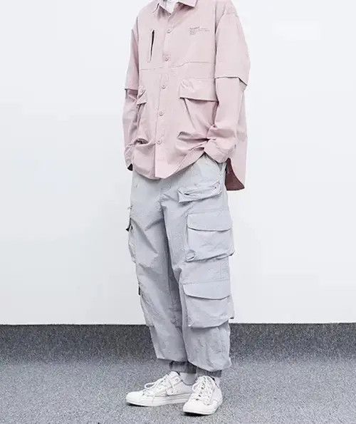 High Sport × Japanese Brand × Jean 20SS Indigo Union Japan Grey Outdoor Worker Pants Size US 31 - 3 Thumbnail