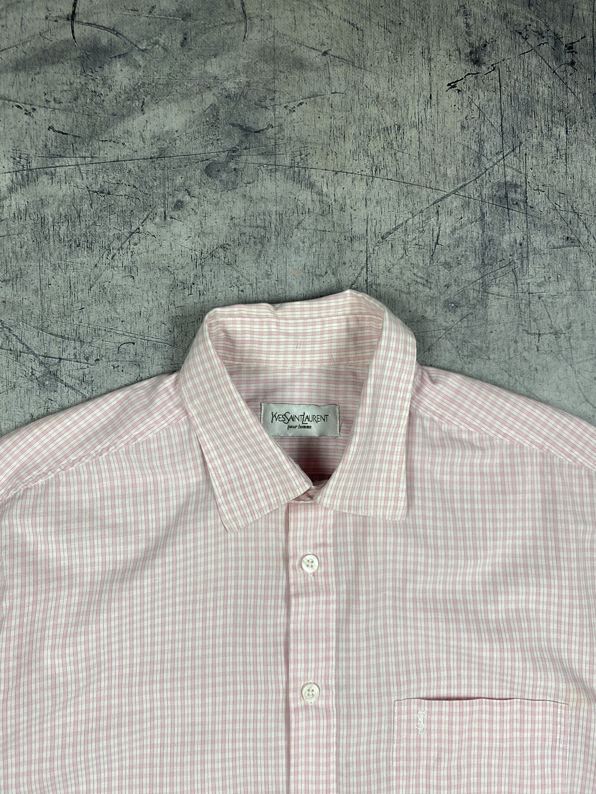 Vintage × Yves Saint Laurent Vintage Yves Saint Laurent Button Up Shirt Size L Size US L / EU 52-54 / 3 - 5 Thumbnail