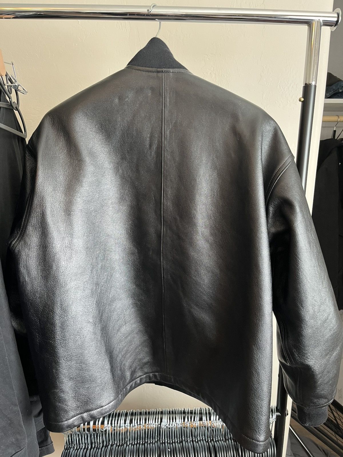 Blackmeans Blackmeans x flagstuff leather bomber Size US L / EU 52-54 / 3 - 2 Thumbnail