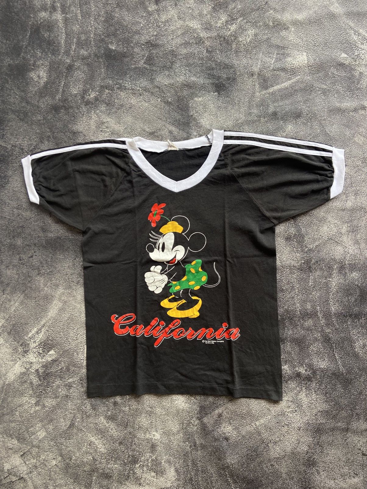 Vintage RARE Minnie Mouse California 80s Ringer Tee Tshirt Size US M / EU 48-50 / 2 - 1 Thumbnail