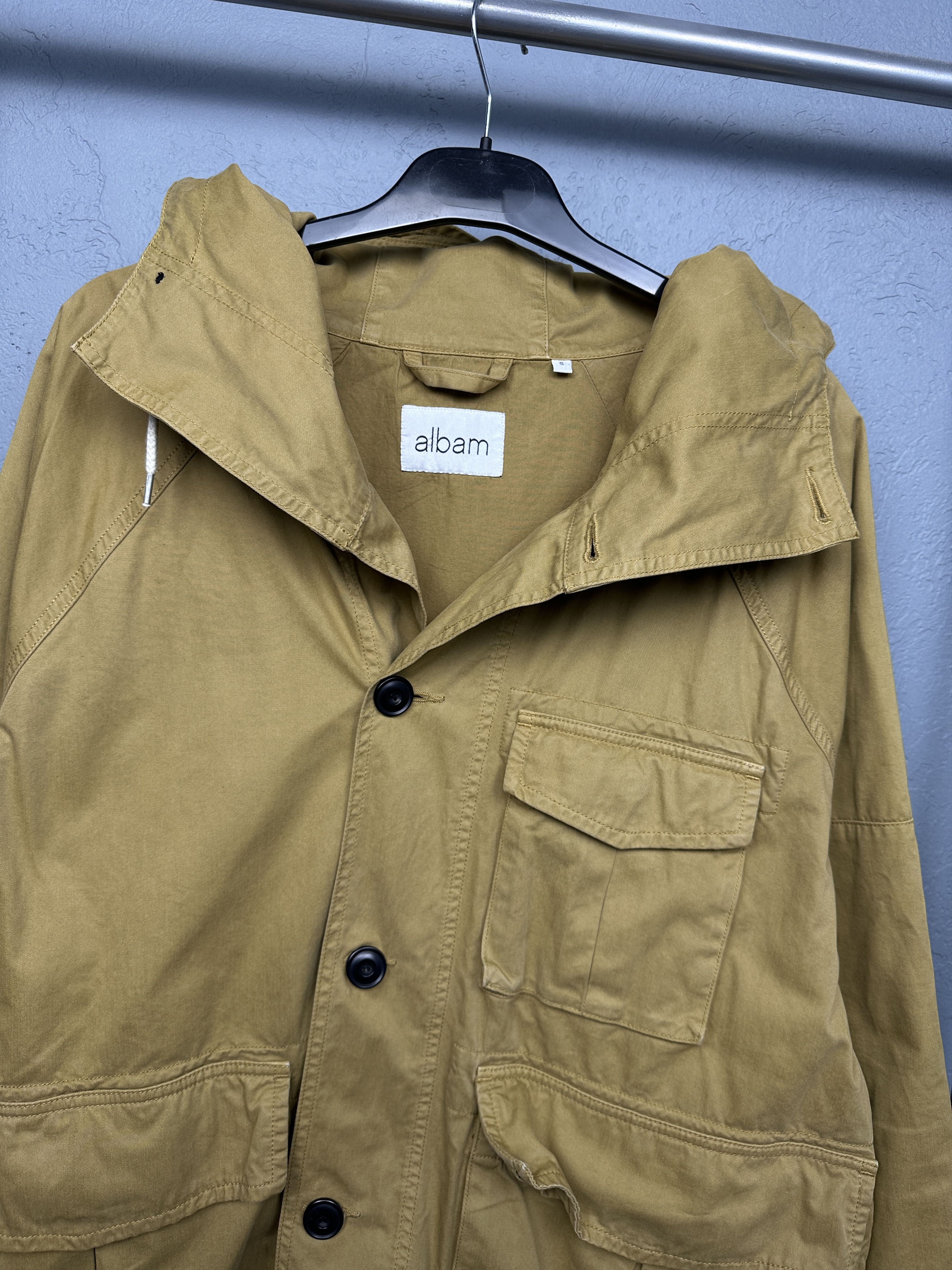 Albam Albam Mens Cotton Cargo Utility Jacket Size US S / EU 44-46 / 1 - 2 Thumbnail