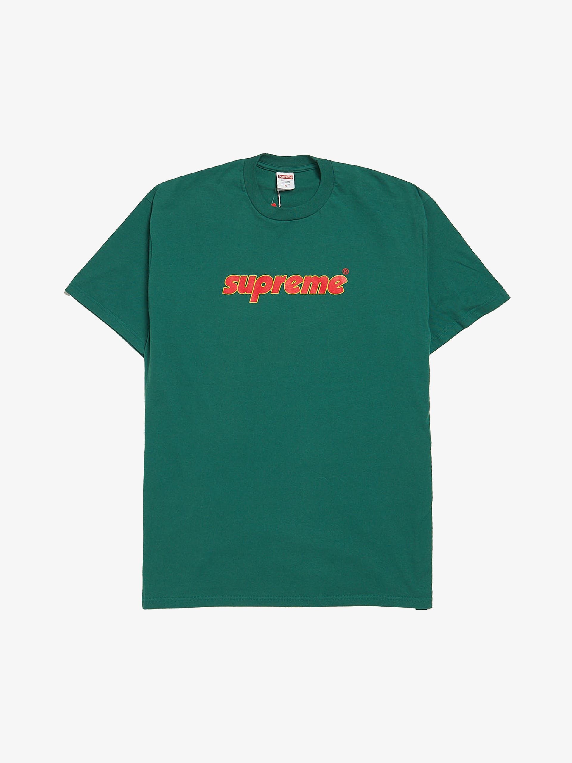 Supreme Green Logo Printed Cotton T-shirt Size US XL / EU 56 / 4 - 1 Thumbnail
