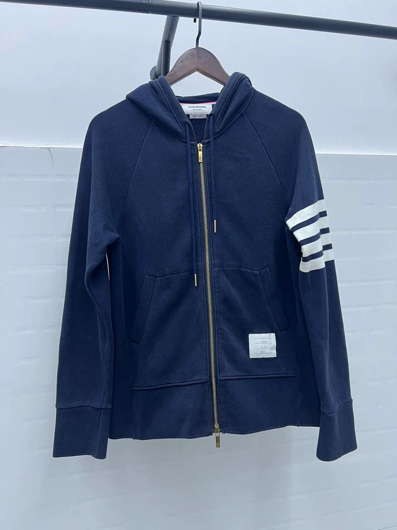 Thom Browne Thom Browne Zip Hoodie Jacket 4 - dmc Size US XXL / EU 58 / 5 - 1 Thumbnail