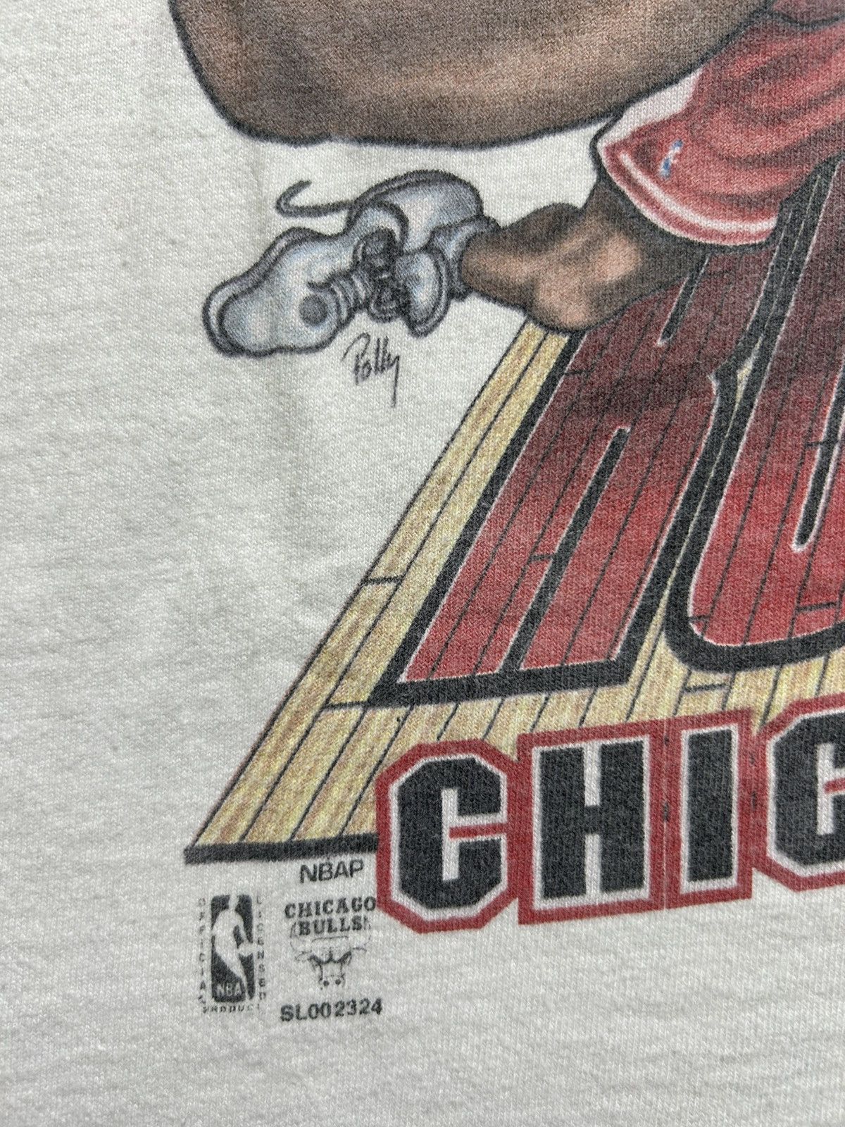 Vintage Vintage 90s Dennis Rodman Chicago Bulls Caricature Tee Salem Size US XL / EU 56 / 4 - 5 Thumbnail