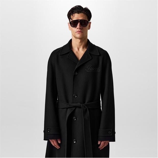 Gucci GUCCI Logo Overcoat Size US M / EU 48-50 / 2 - 5 Thumbnail