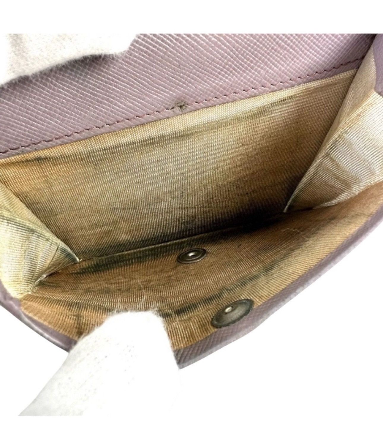 Prada Prada Safiano Leather Wallet in Pink Excellent Condition Size ONE SIZE - 13 Thumbnail