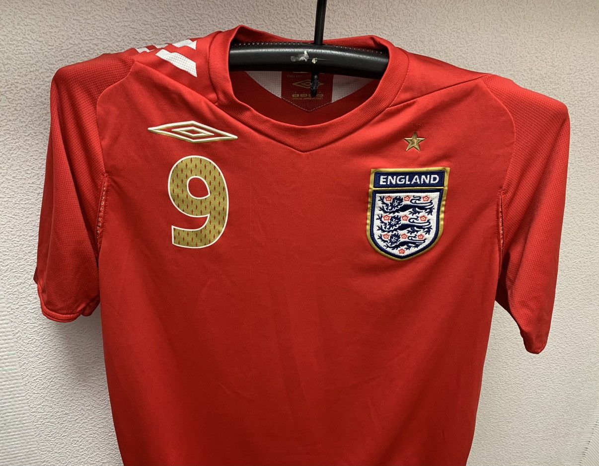 Umbro Rooney 9 England Umbro vintage soccer jersey S Size US S / EU 44-46 / 1 - 3 Thumbnail