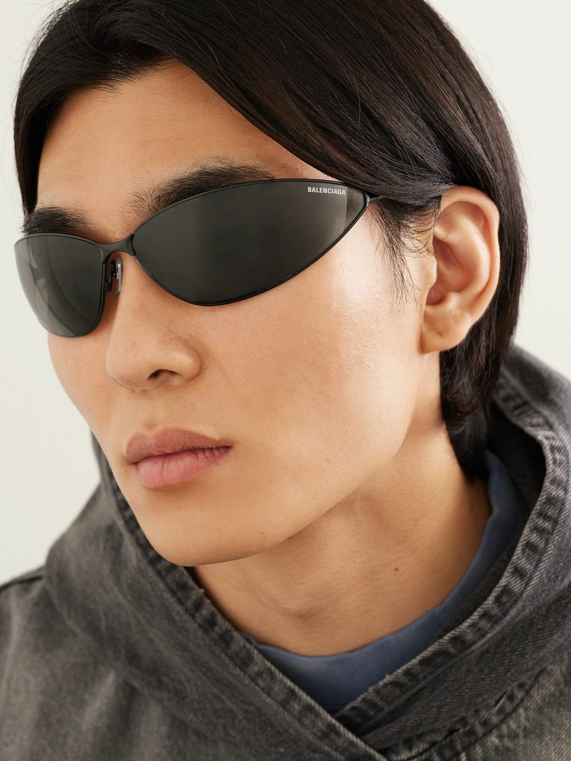 Balenciaga NEW BALENCIAGA BB0315S 004 SUNGLASSES SILVER UNISEX EYEWEAR Size ONE SIZE - 2 Thumbnail