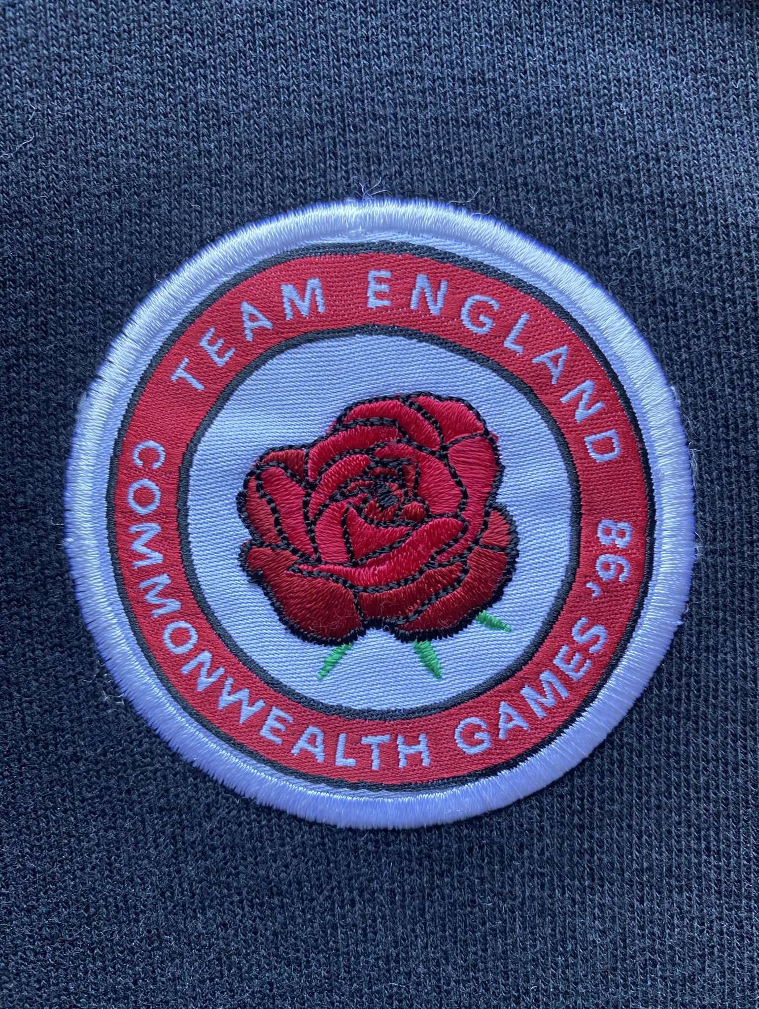 Nike × Vintage Vintage Nike Team England Commonwealth Games 98' Swoosh Size US S / EU 44-46 / 1 - 4 Thumbnail