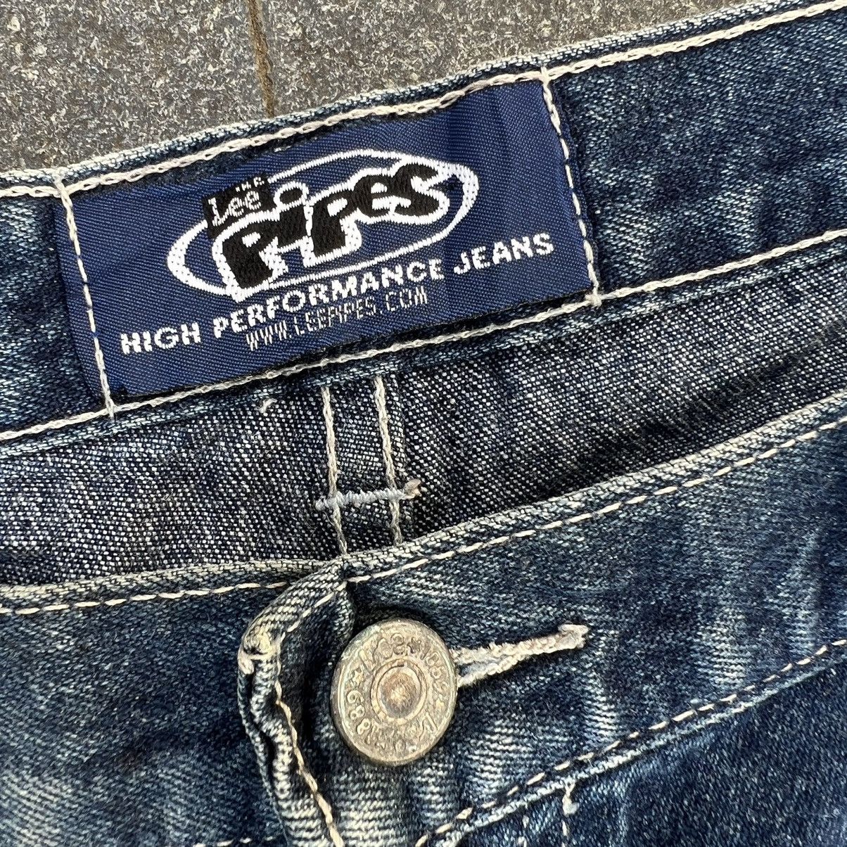 JNCO × Southpole × Vintage 💥Rare💥 Vintage Lee Pipes BMX Shorts Size US 36 / EU 52 - 5 Thumbnail